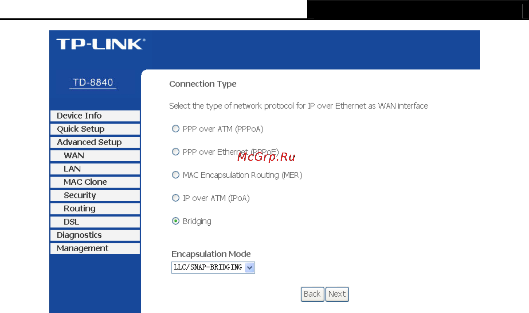 Tp-Link TD-8840 Инструкция по эксплуатации онлайн [29/63] 16797