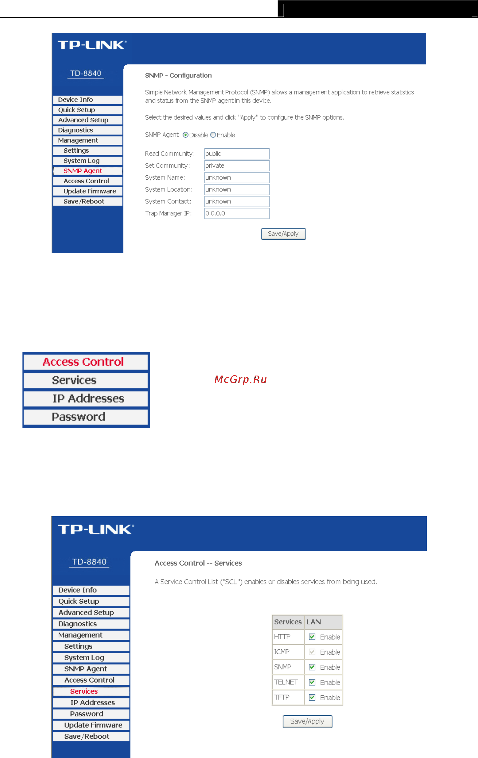 Tp-Link TD-8840 [55/63] Access control