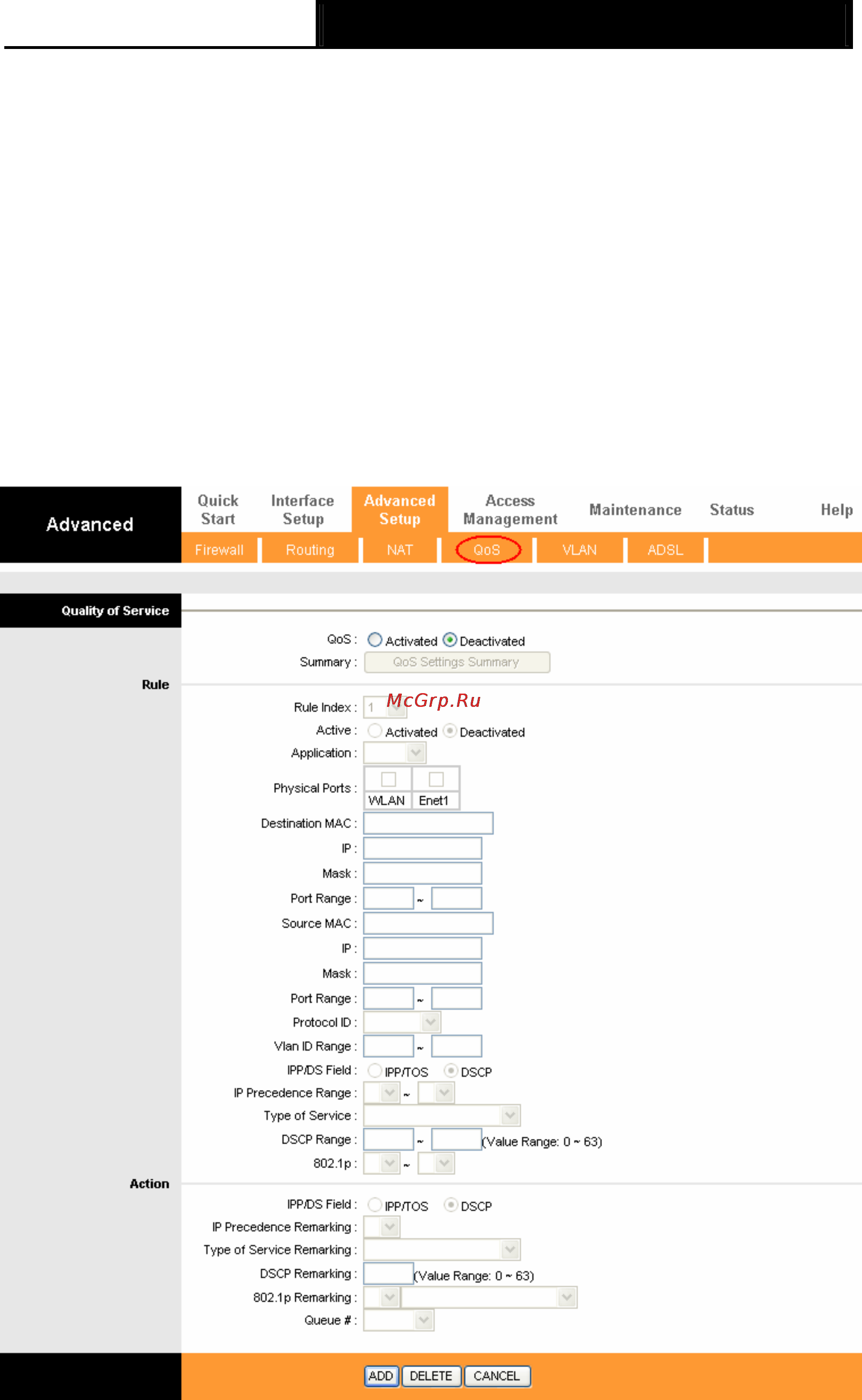 Tp-Link TD-W8101G Инструкция по эксплуатации онлайн [40/63] 16739