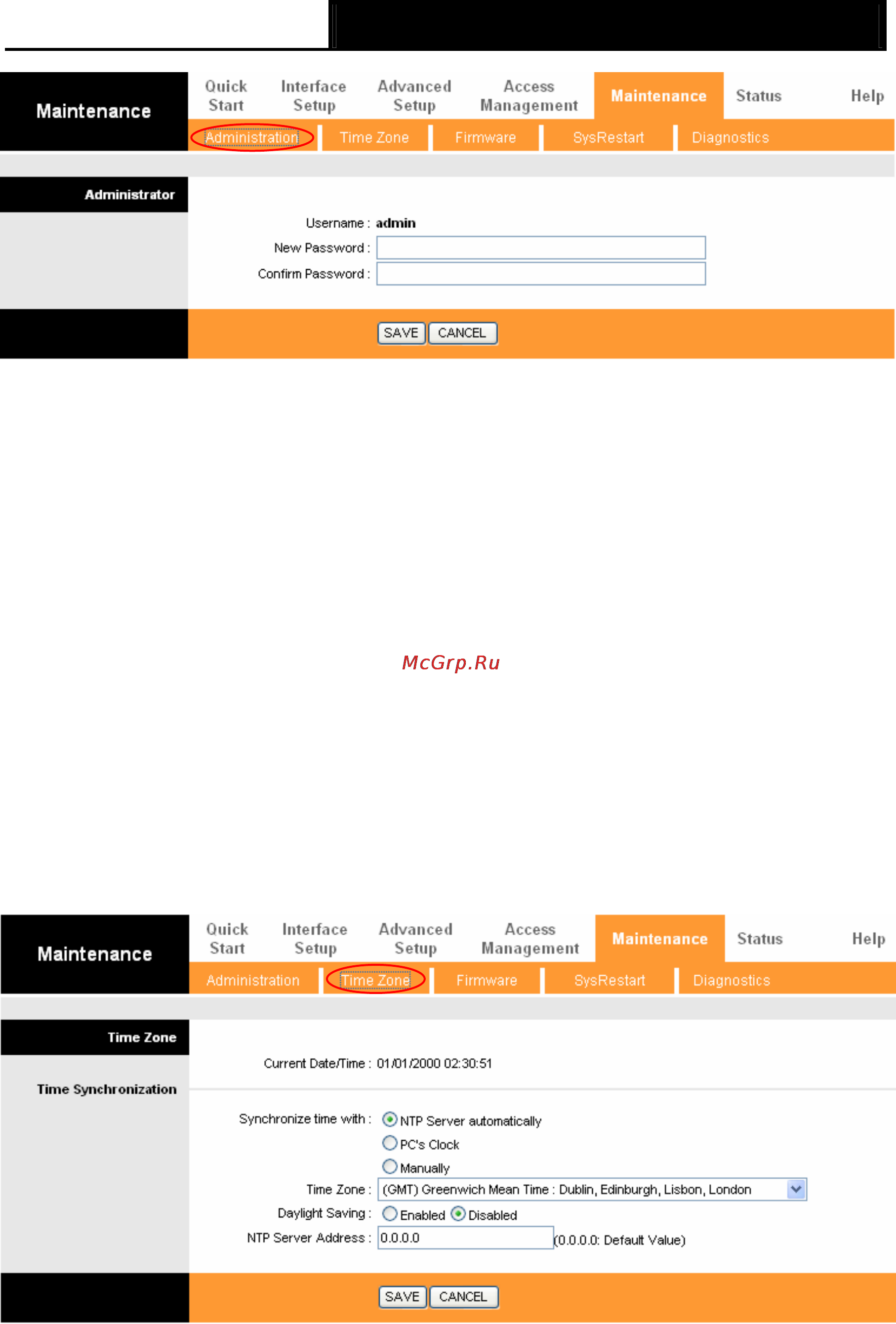 Tp-Link TD-W8101G [56/63] Time zone