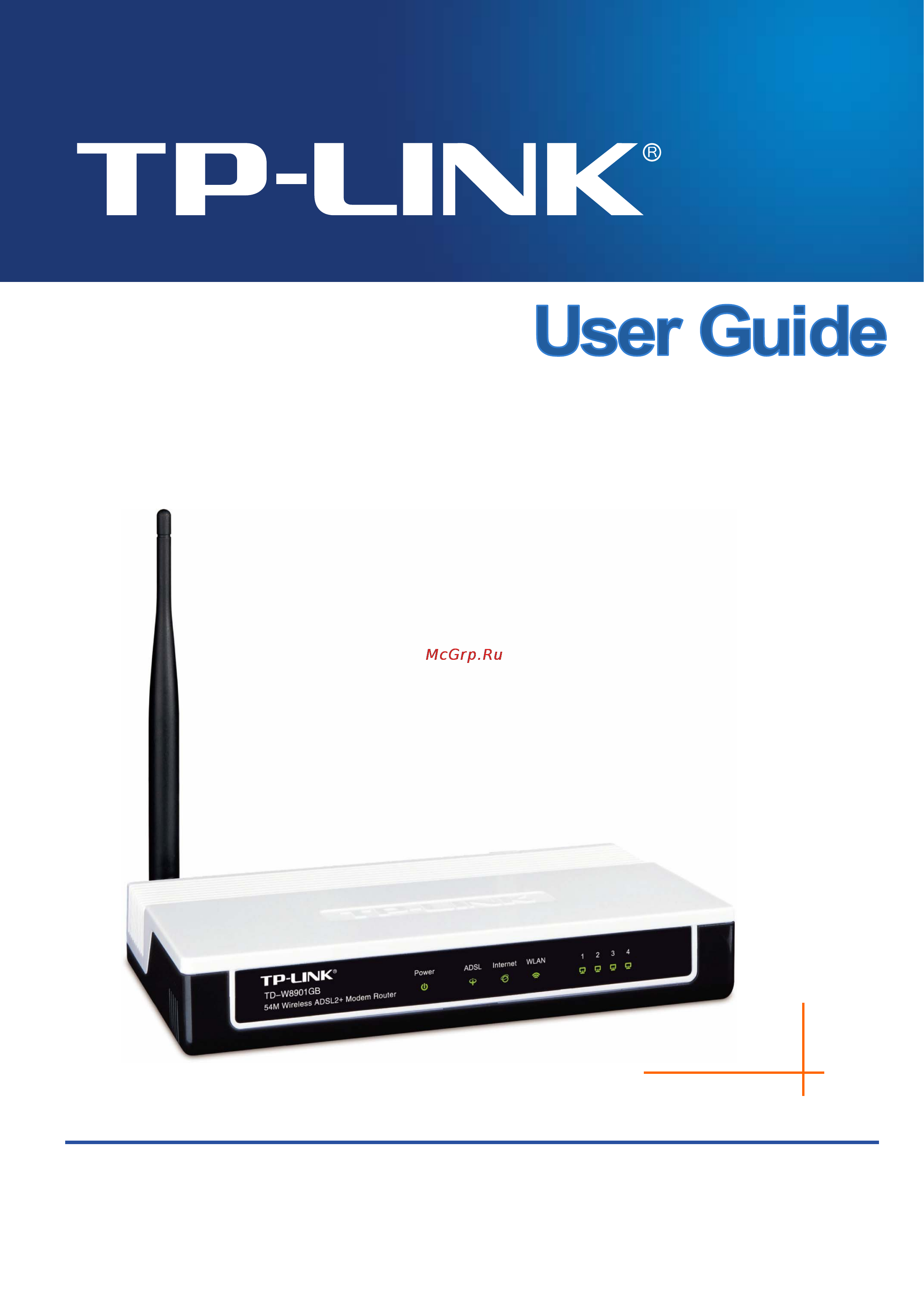 Tp-Link TD-W8901GB Инструкция по эксплуатации онлайн