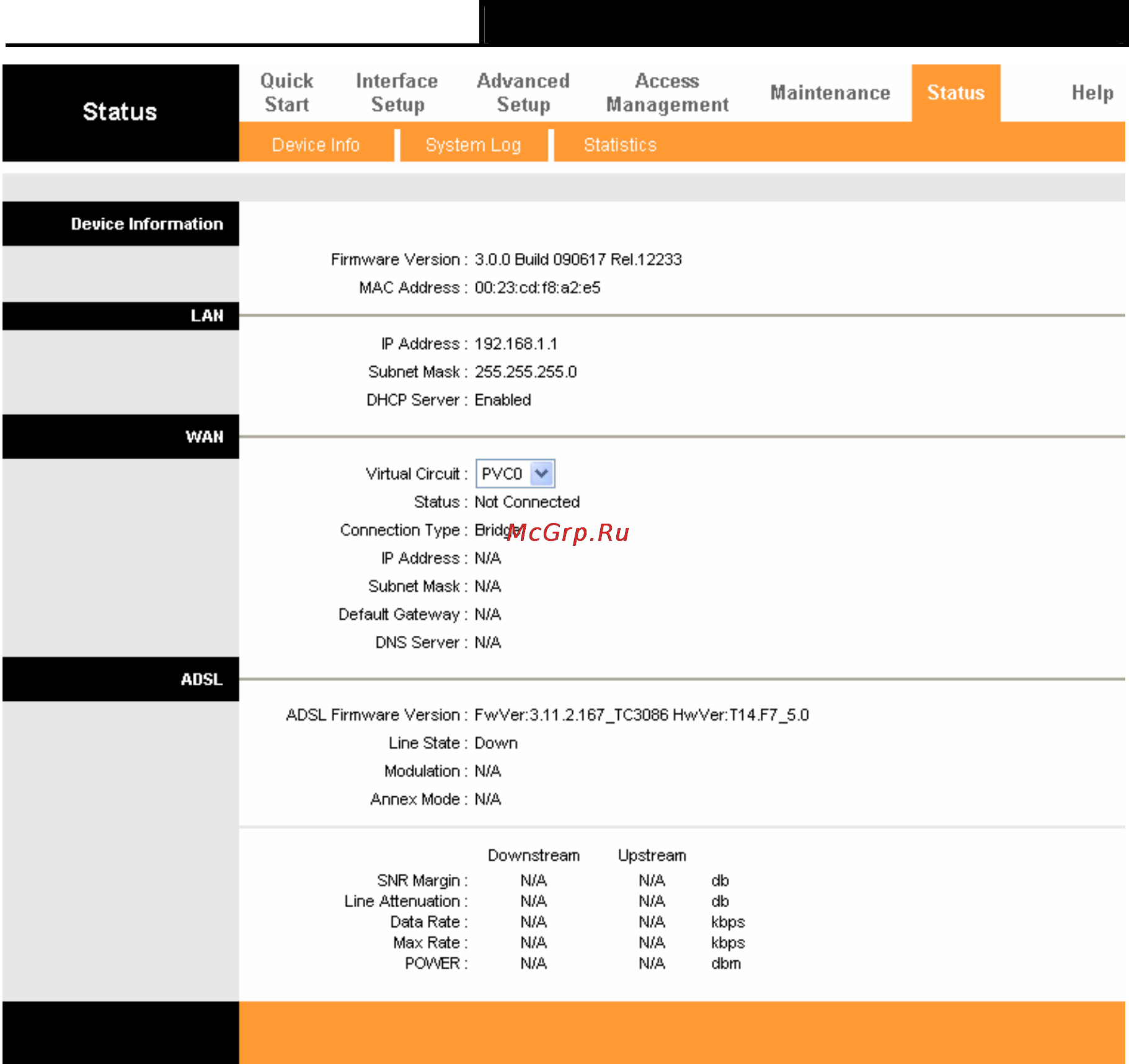 Tp-Link TD-W8901GB [23/67] System log