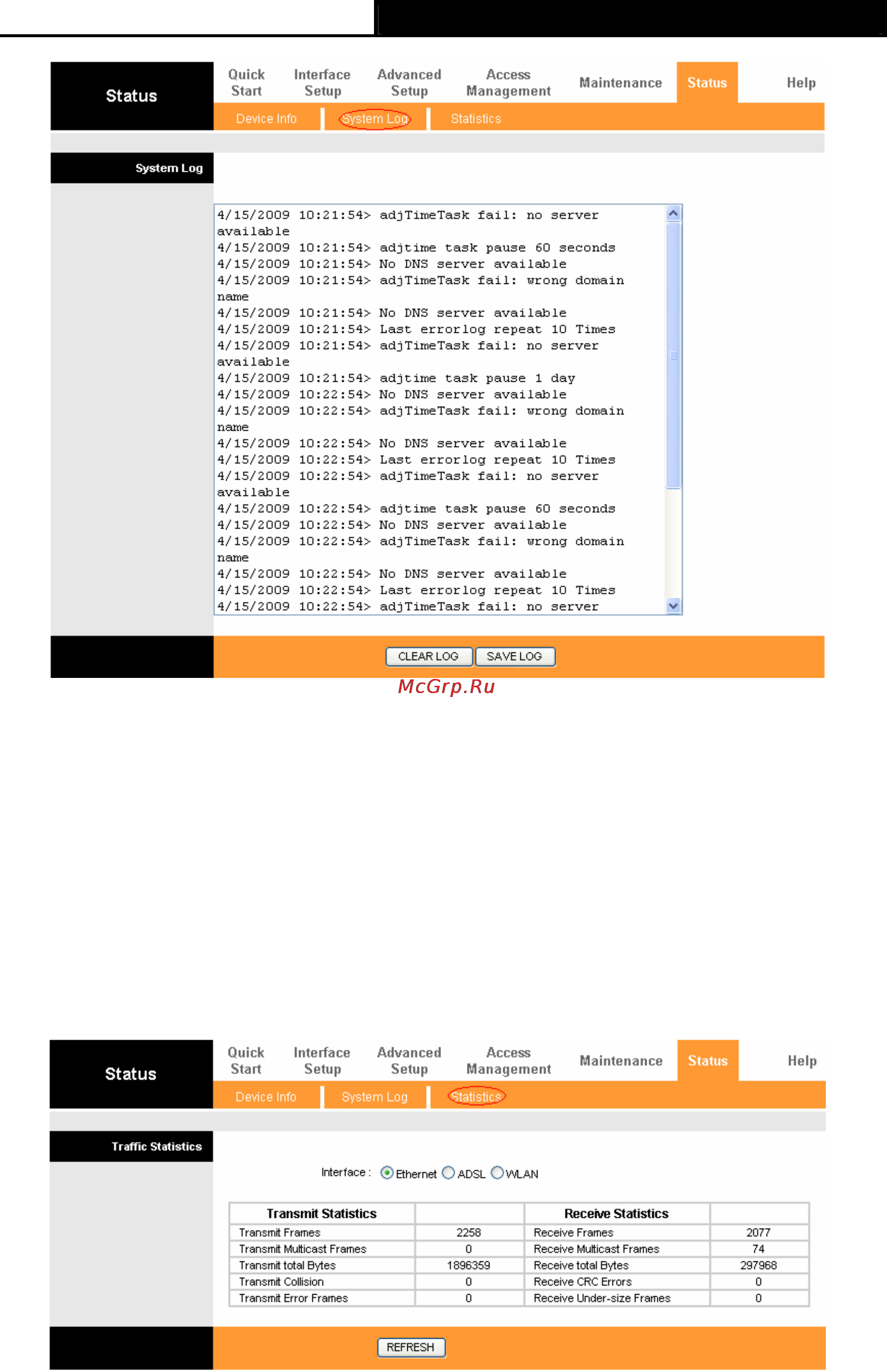 Tp-Link TD-W8901GB [24/67] Statistics