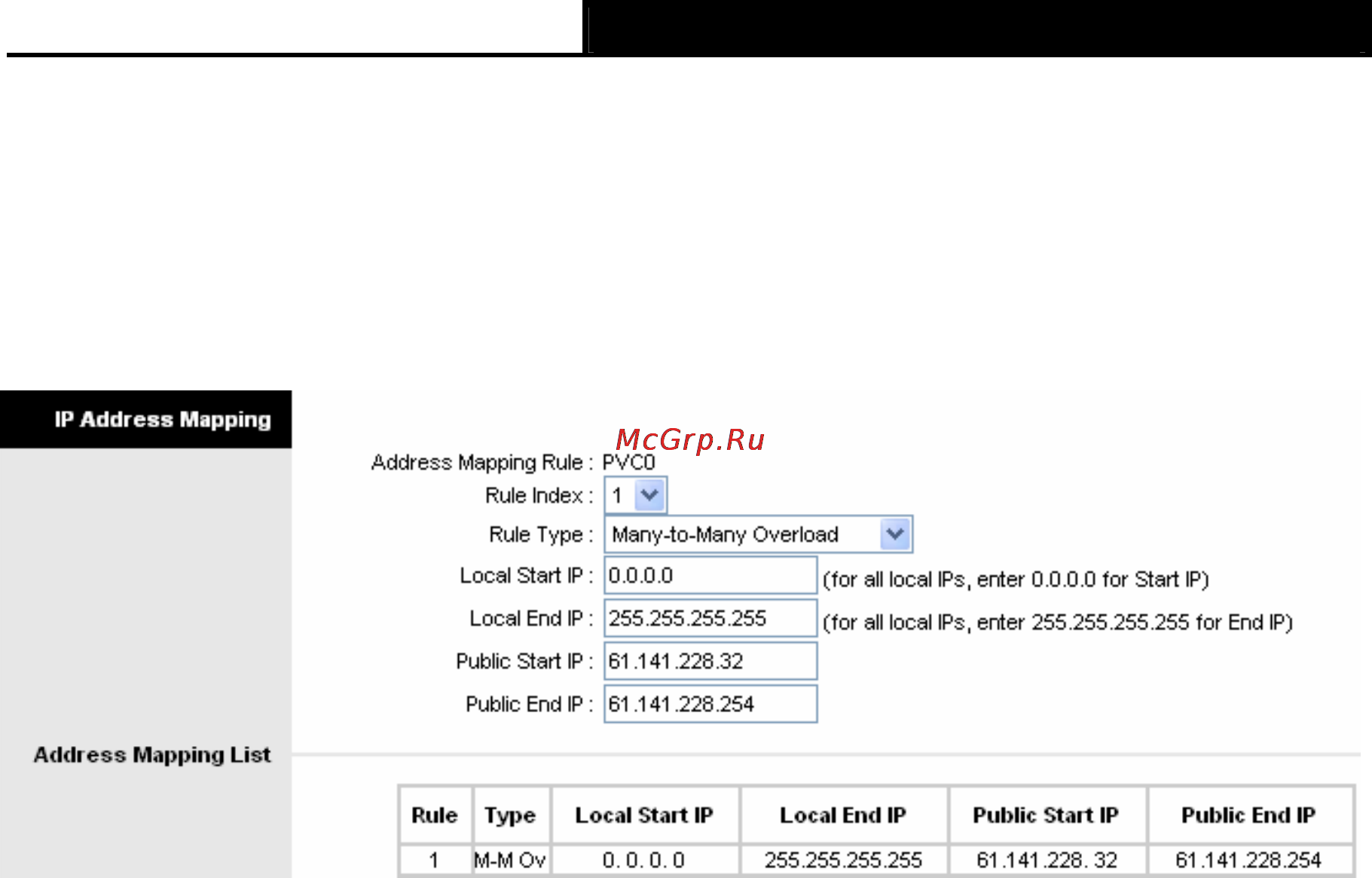 Tp-Link TD-W8901GB [43/67] Ip address mapping