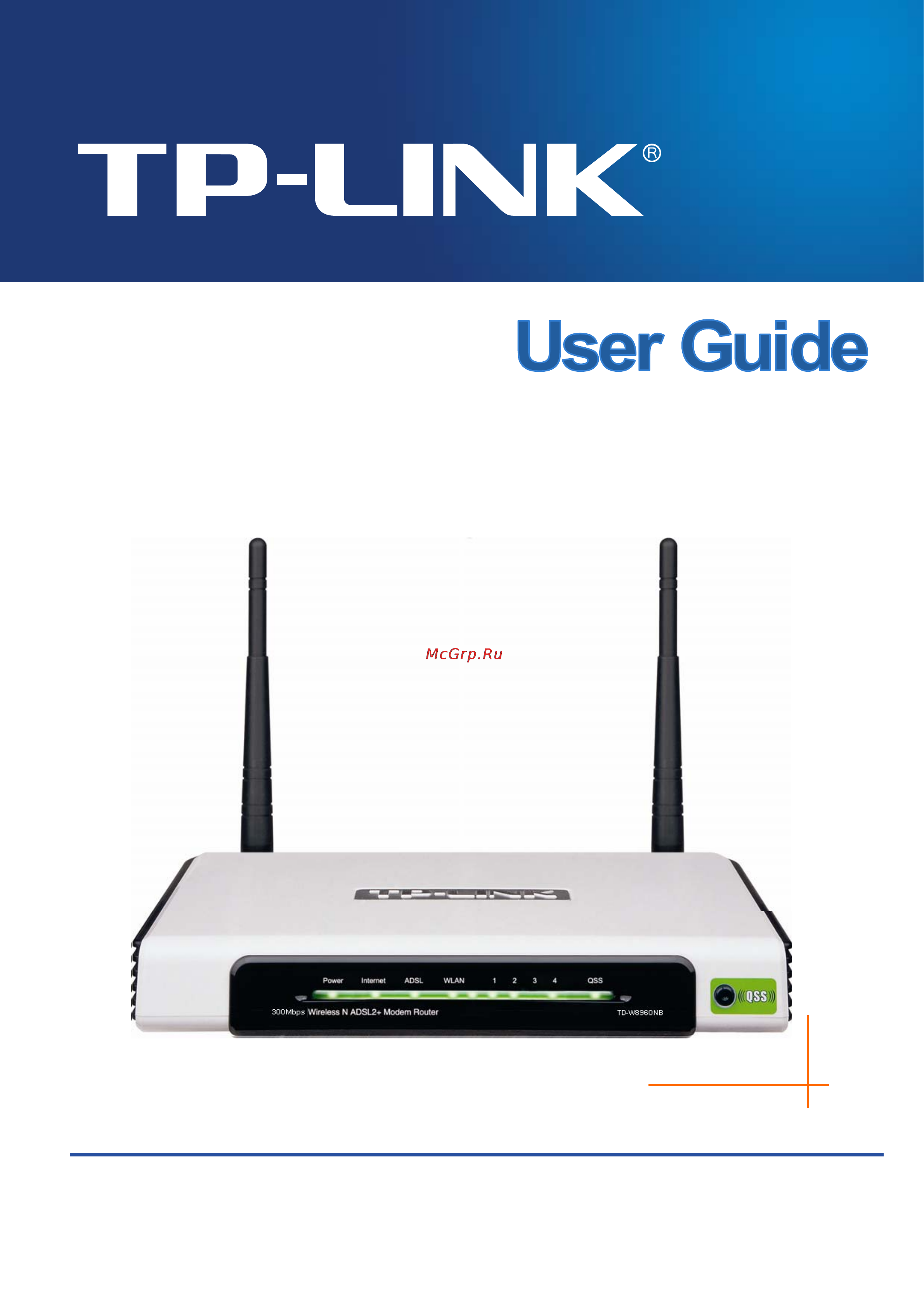 Tp-Link TD-W8960NB Инструкция по эксплуатации онлайн