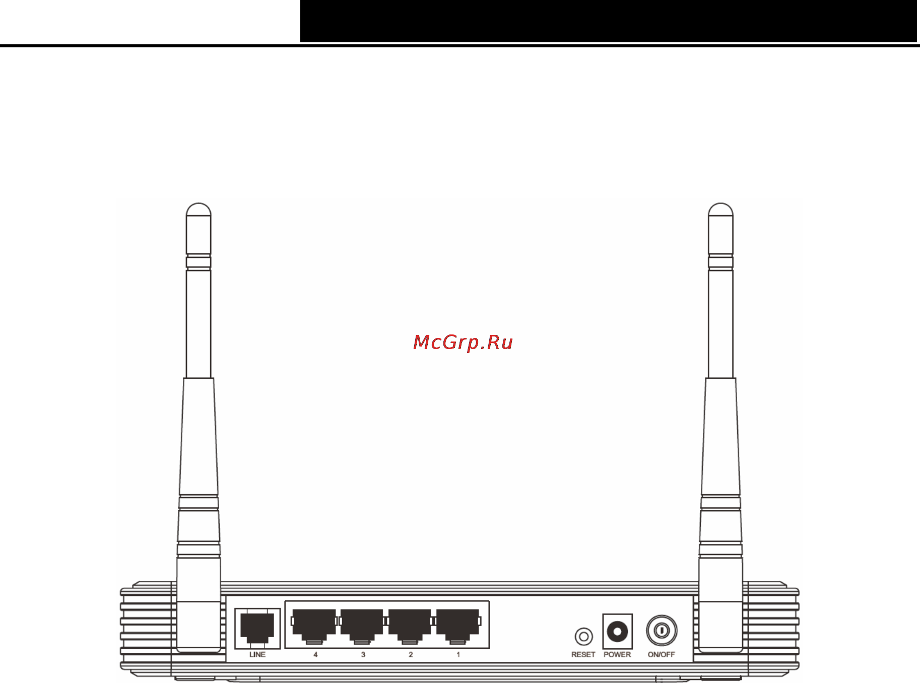 Tp-Link TD-W8960NB [12/110] The back panel