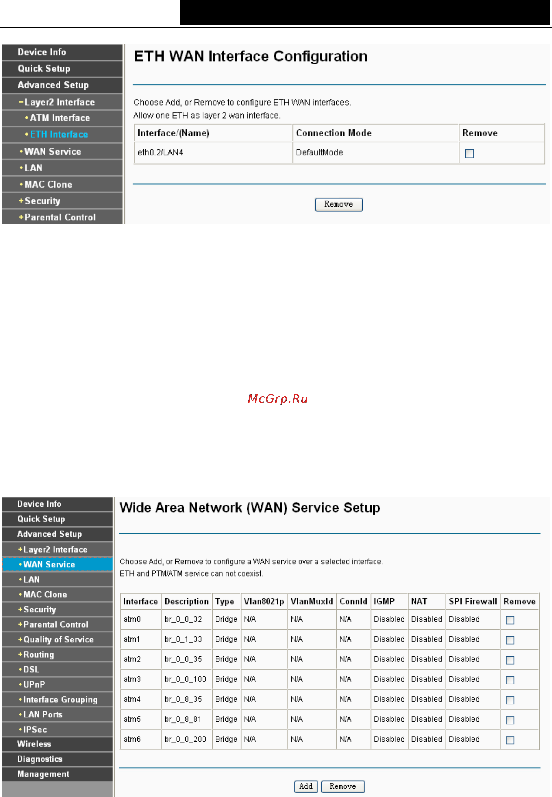 Tp-Link TD-W8960NB [26/110] Wan service