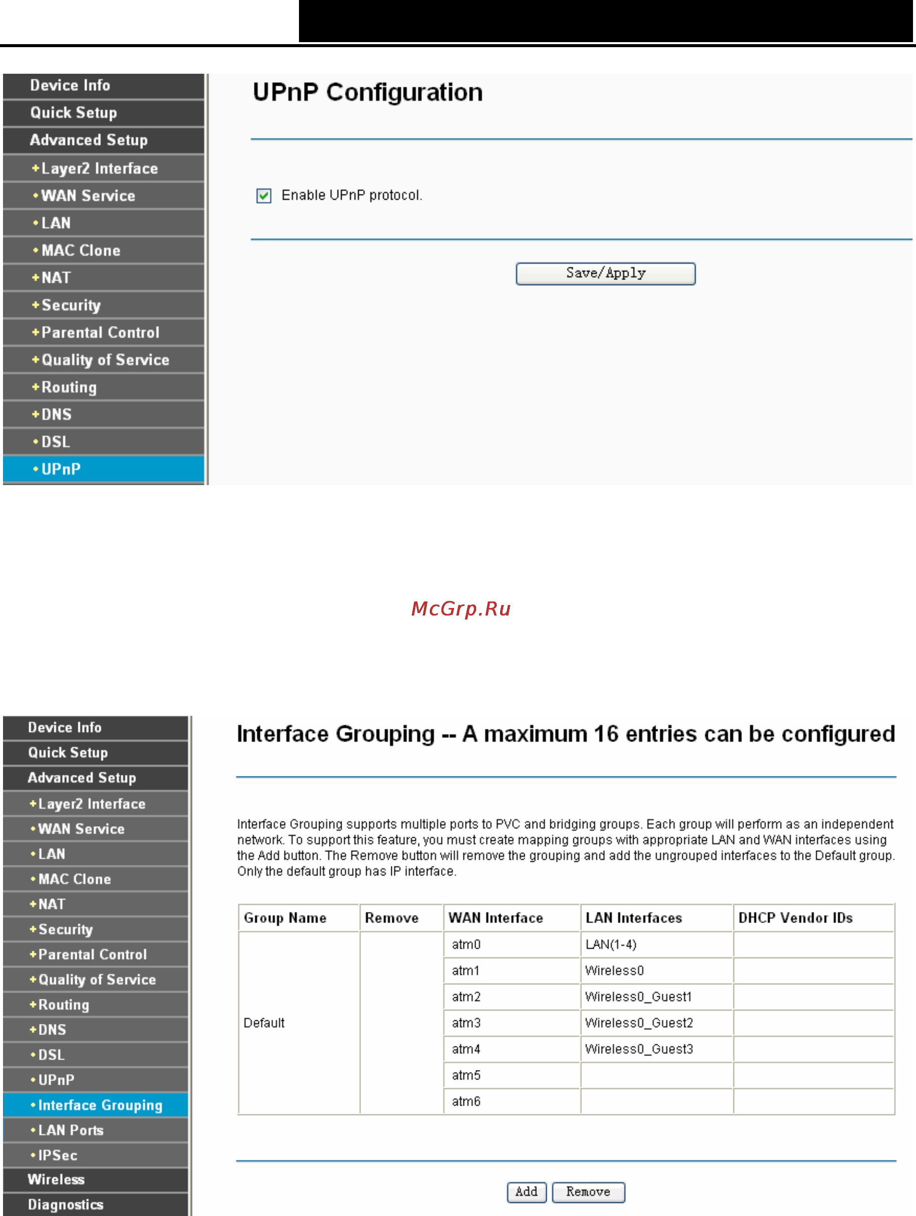 Tp-Link TD-W8960NB [61/110] Interface grouping