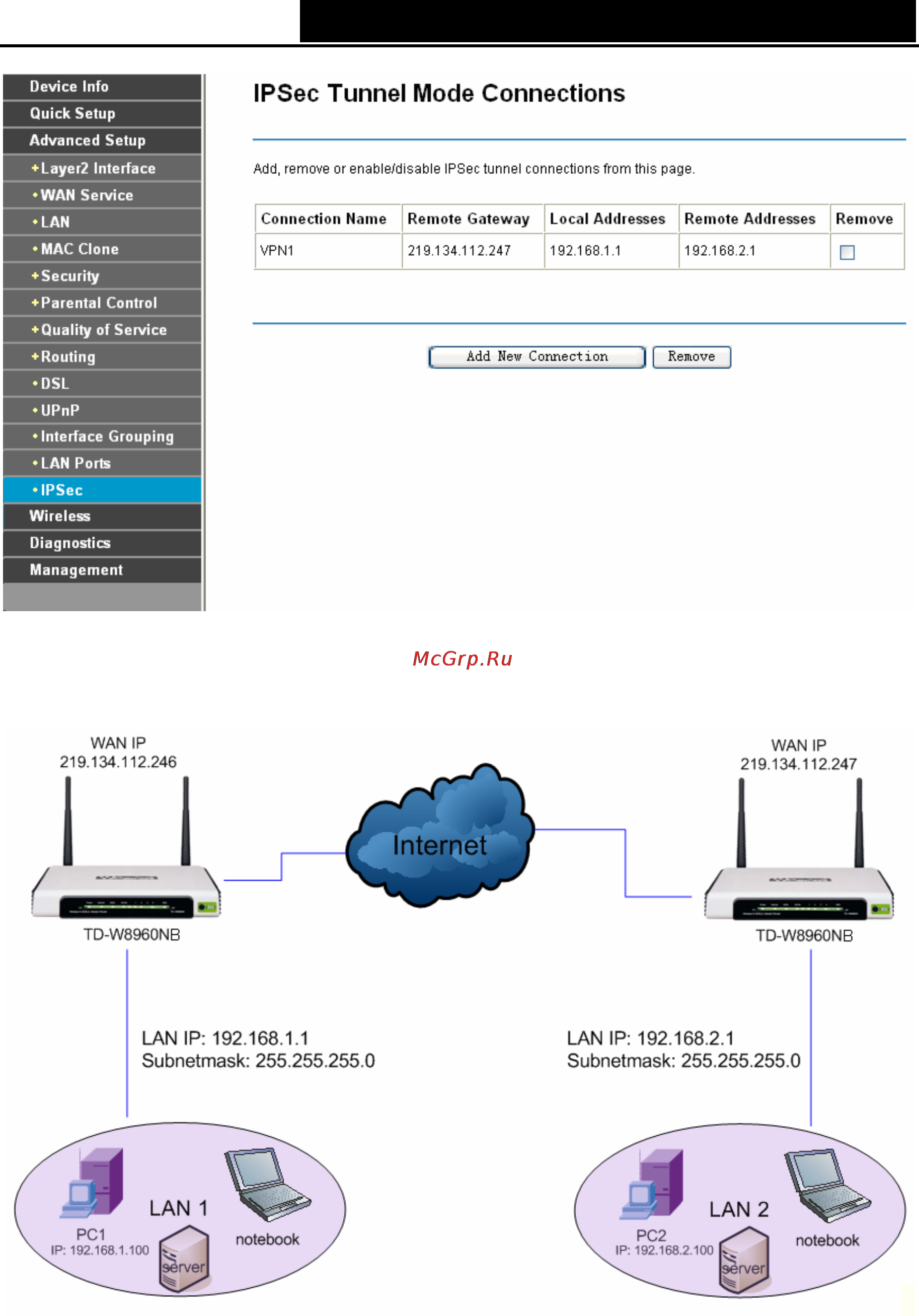 Tp-Link TD-W8960NB Инструкция по эксплуатации онлайн [64/110] 39414