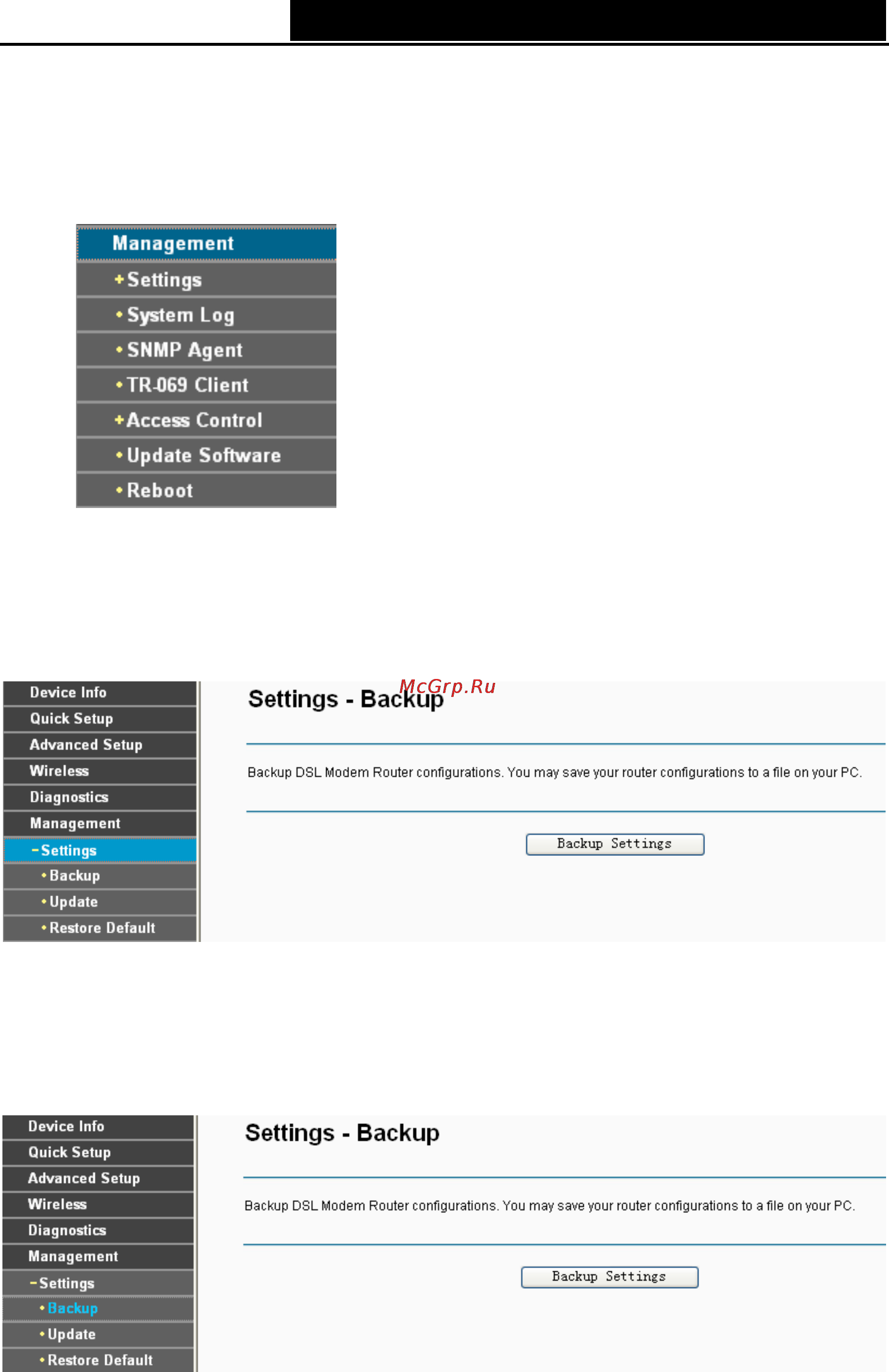 Tp-Link TD-W8960NB [90/110] Management