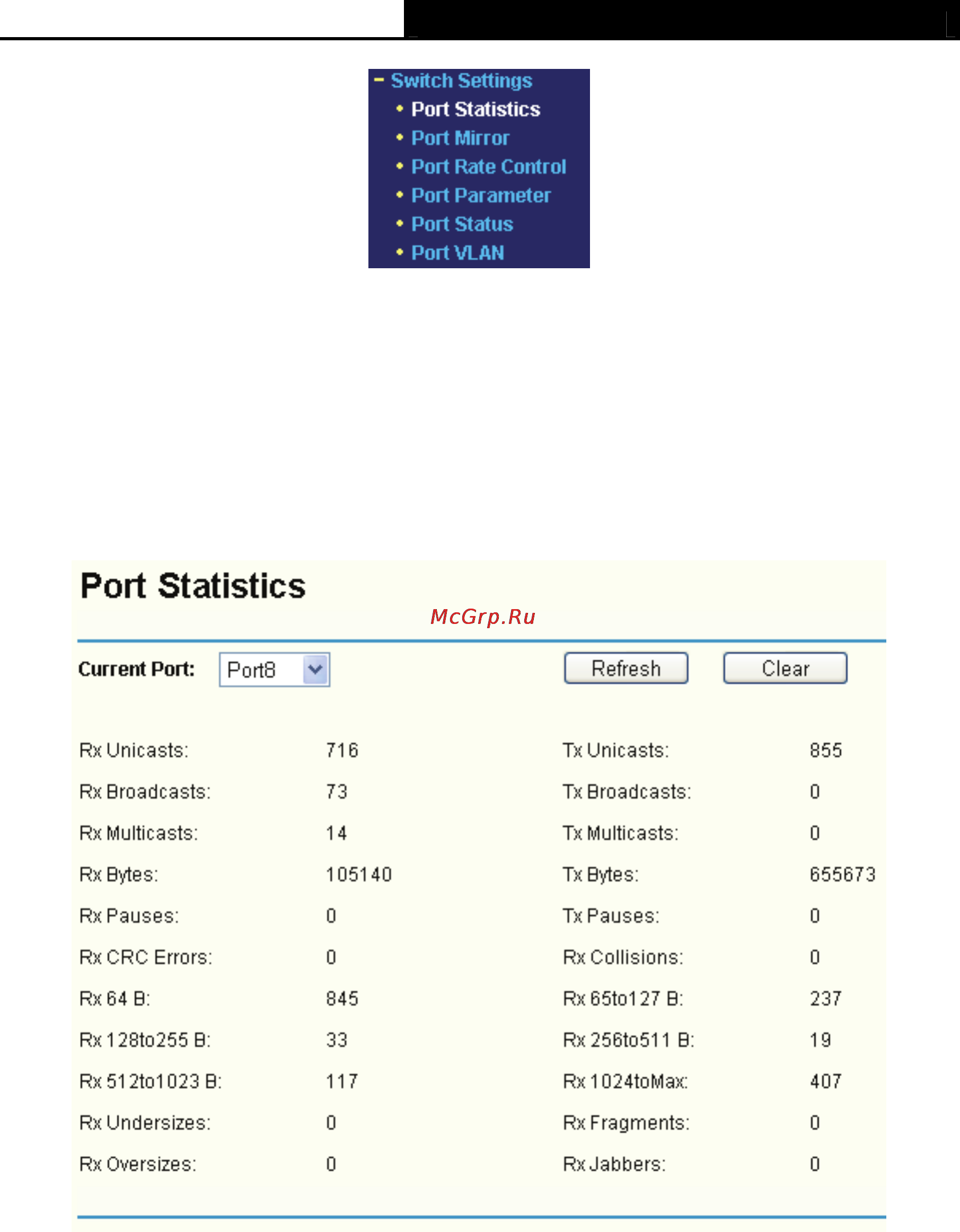 Tp-Link TL-R4299G [67/86] Port statistics
