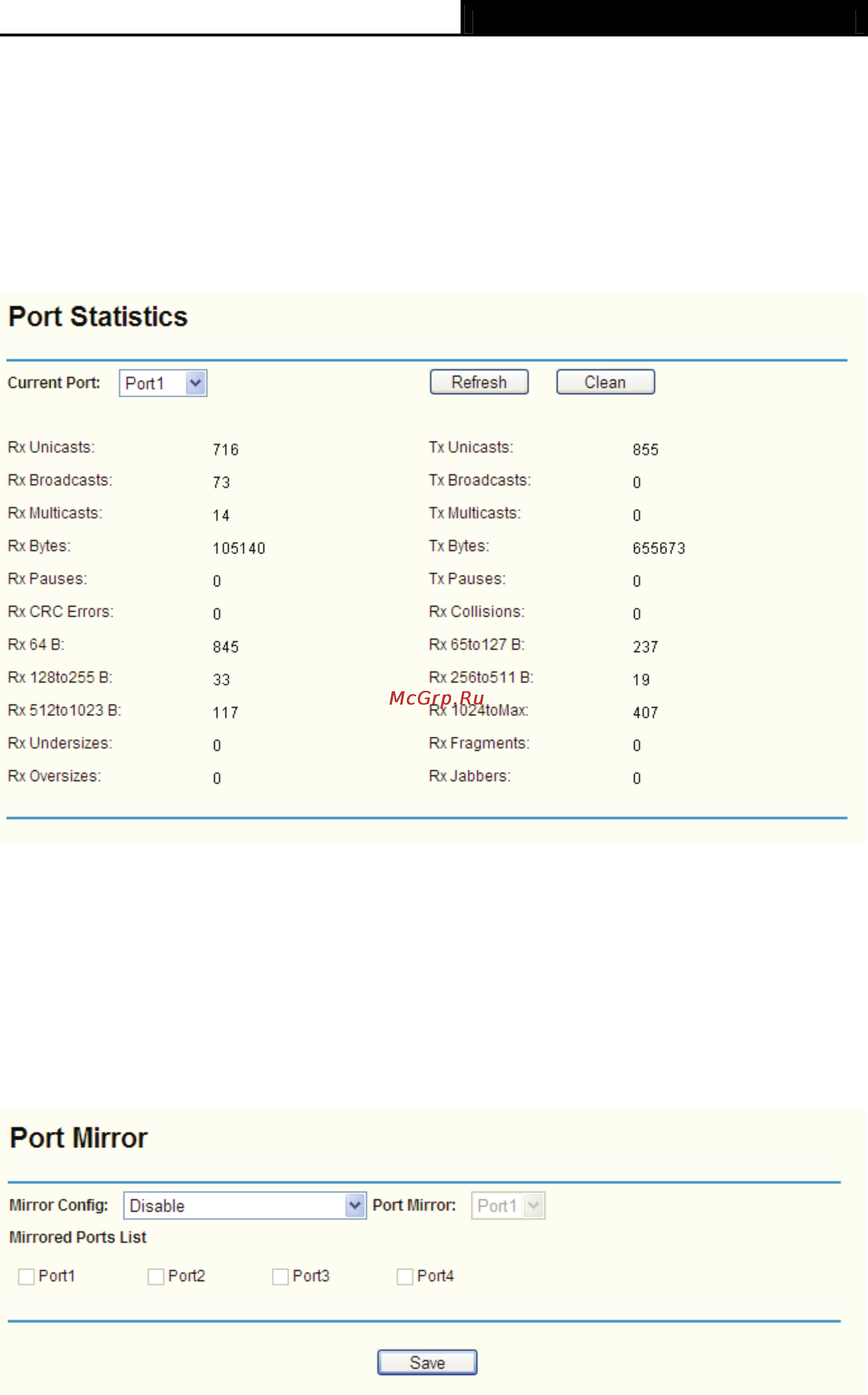 Tp-Link TL-R480T [63/82] Port statistics