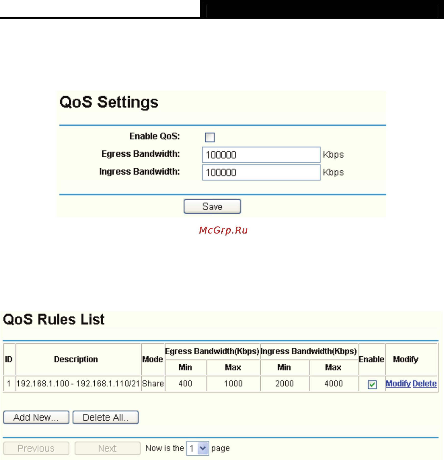 Tp-Link TL-R488T [64/90] Qos settings