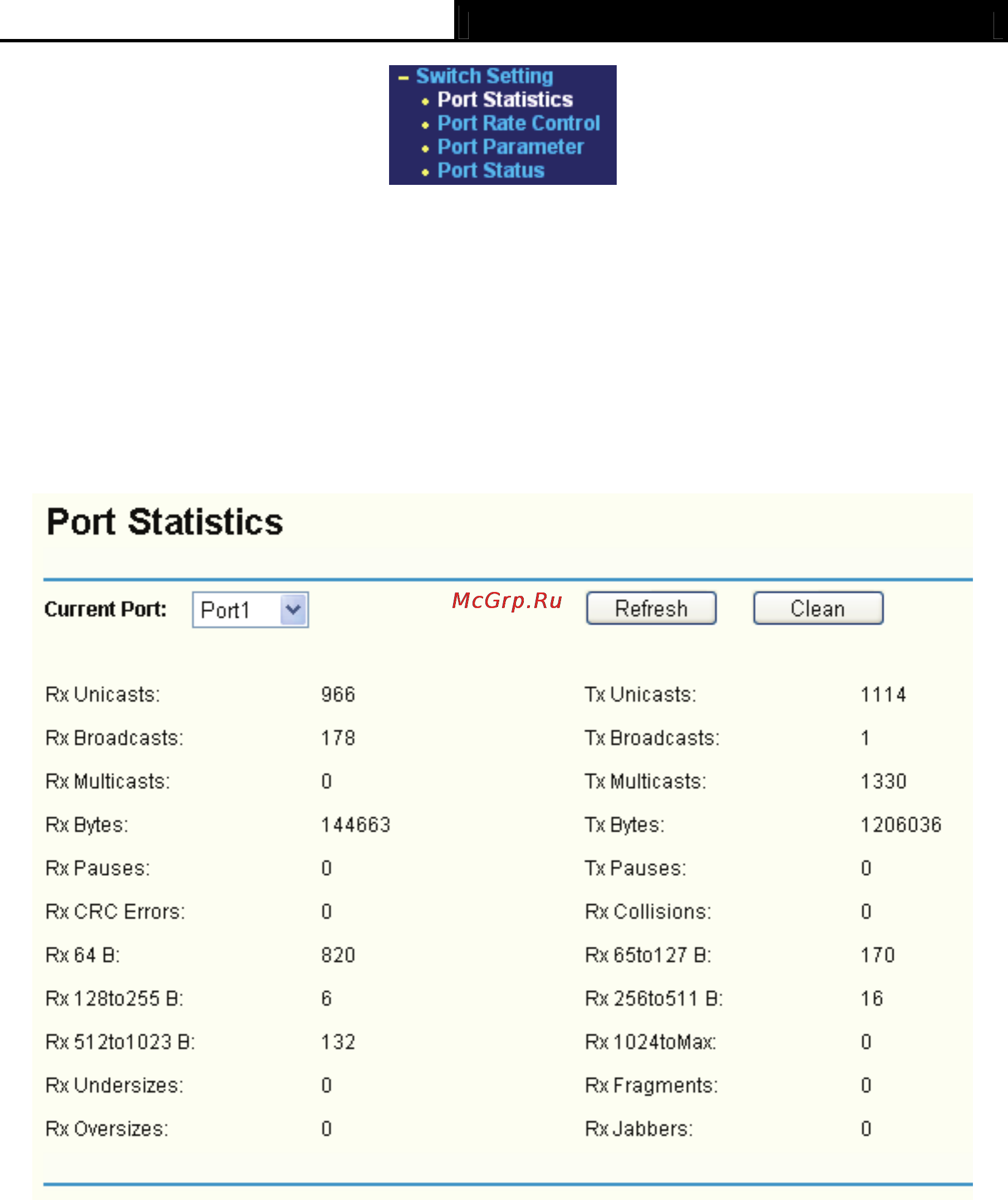 Tp-Link TL-R488T [71/90] Port statistics