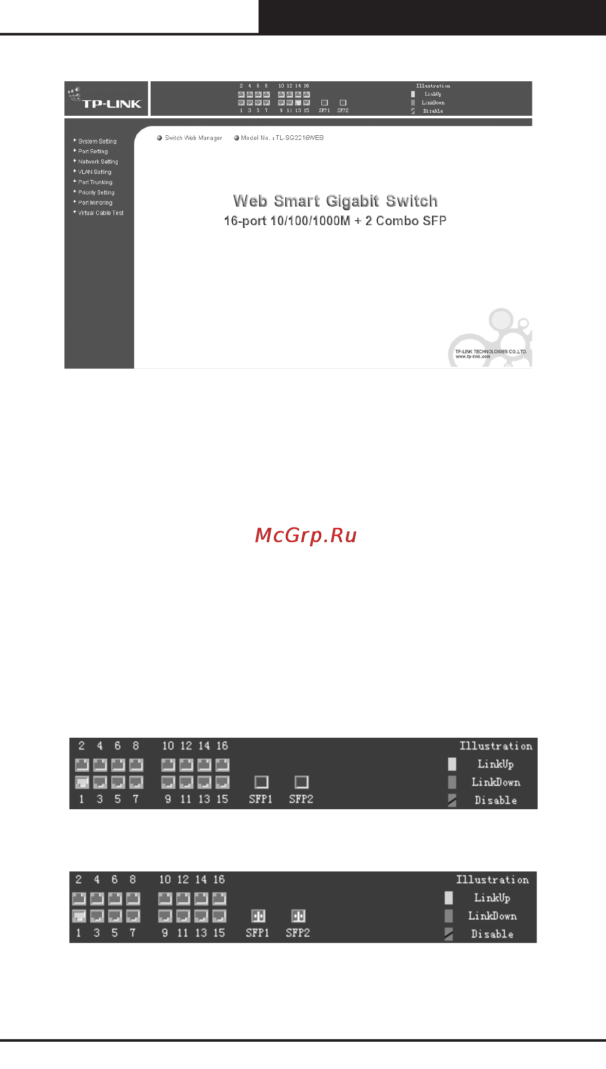 Tp-Link TL-SG2224WEB [34/75] Web smart gigabit switch family user s guide tl sg2216web tl sg2224web