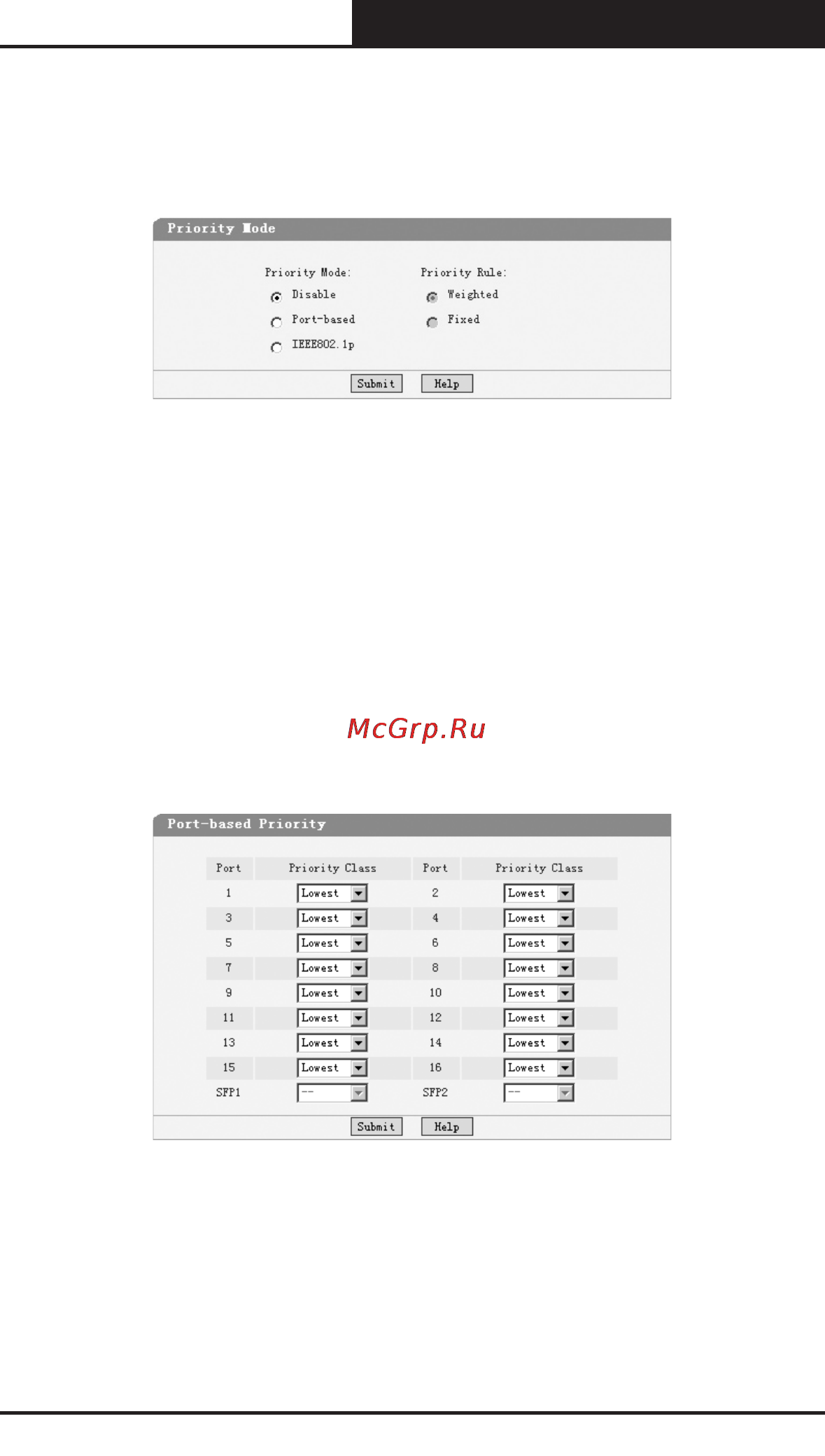 Tp-Link TL-SG2224WEB [65/75] Priority mode