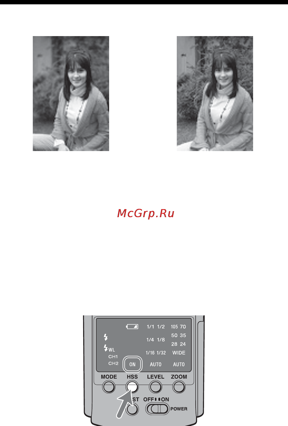 Sony HVL-F42AM [34/55] Высокоскоростная синхронизация hss