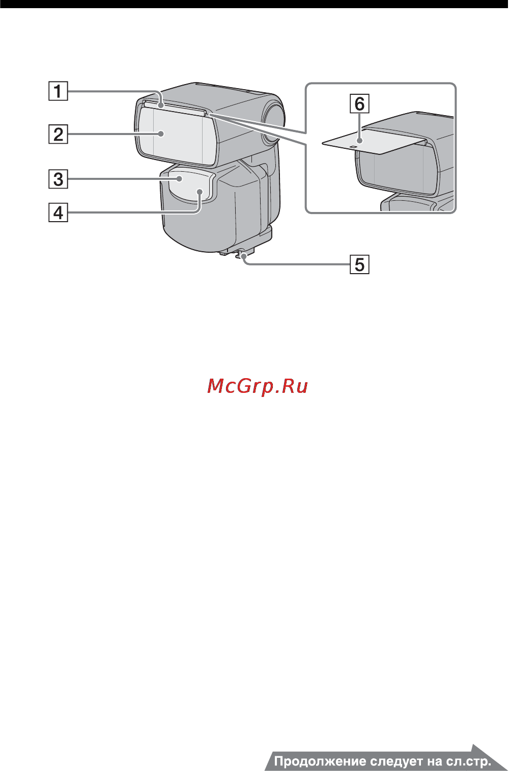 Sony HVL-F43AM [157/297] Названия компонентов