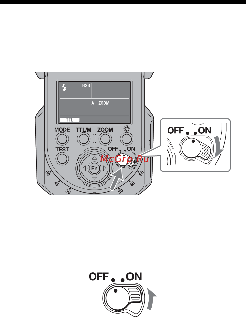 Sony HVL-F43AM [164/297] Включение питания