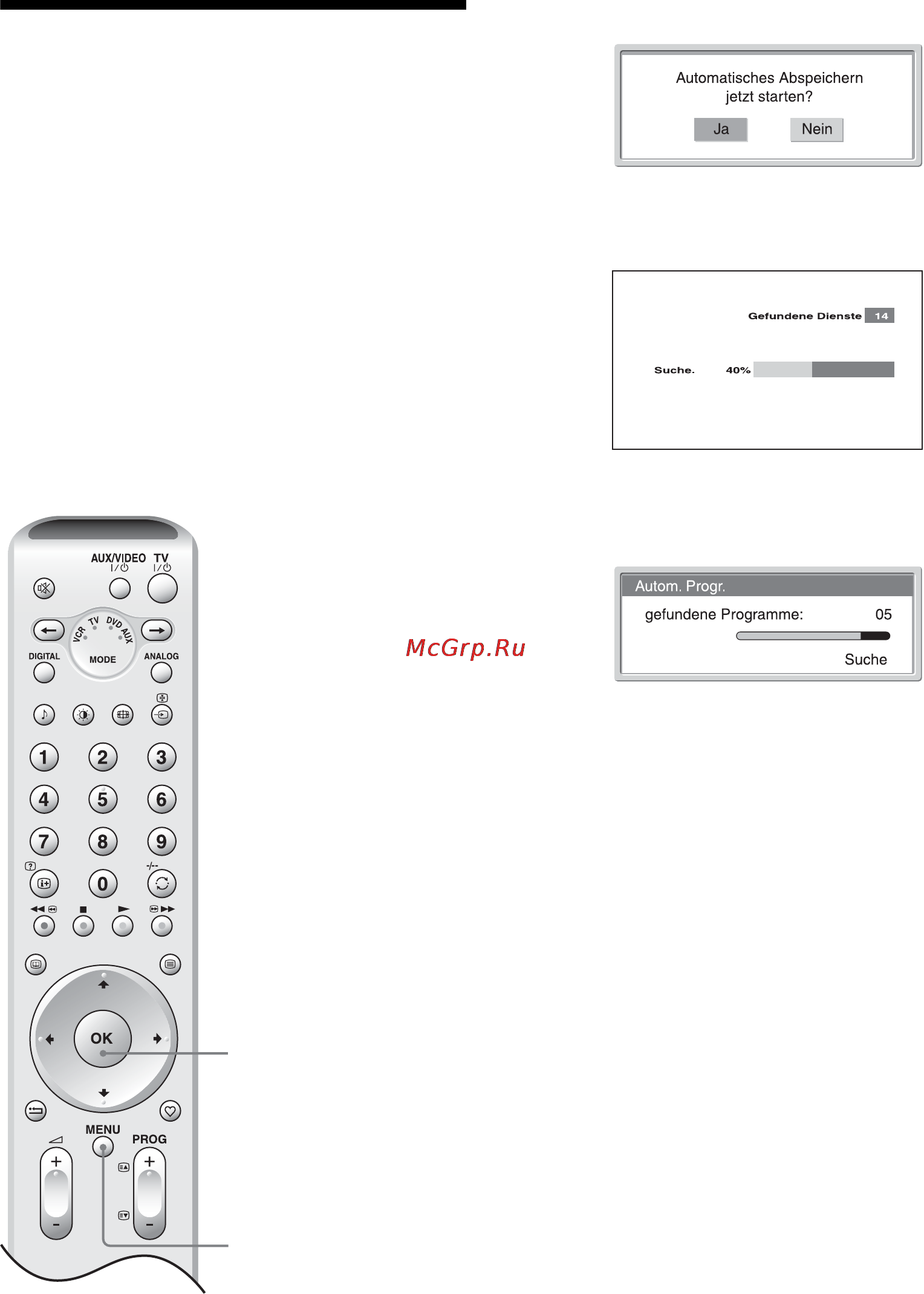 Sony KDE-W50A11E [108/194] Drücken sie menu um den vorgang zu beenden
