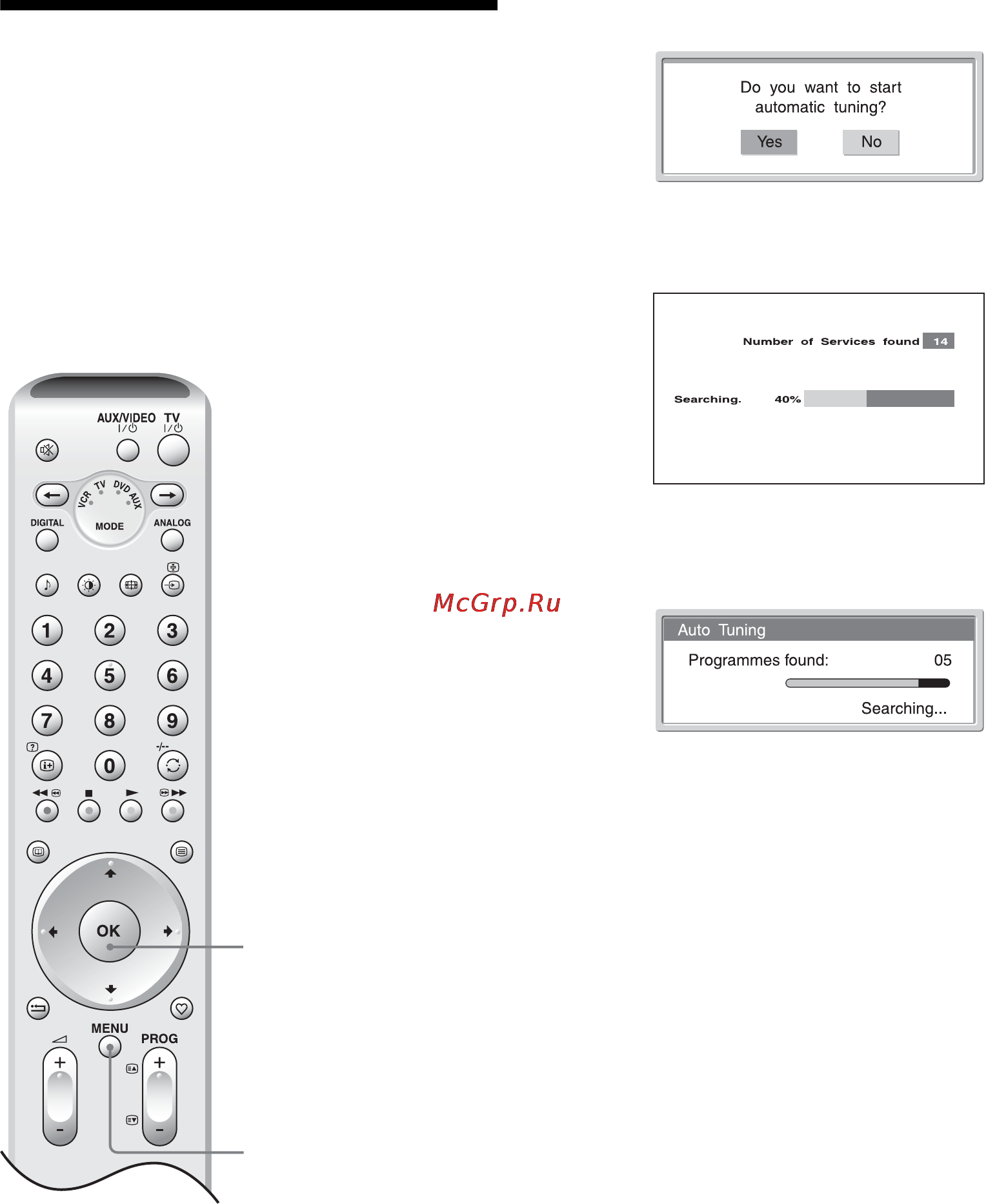 Sony KDE-W50A11E [14/194] Press menu to exit