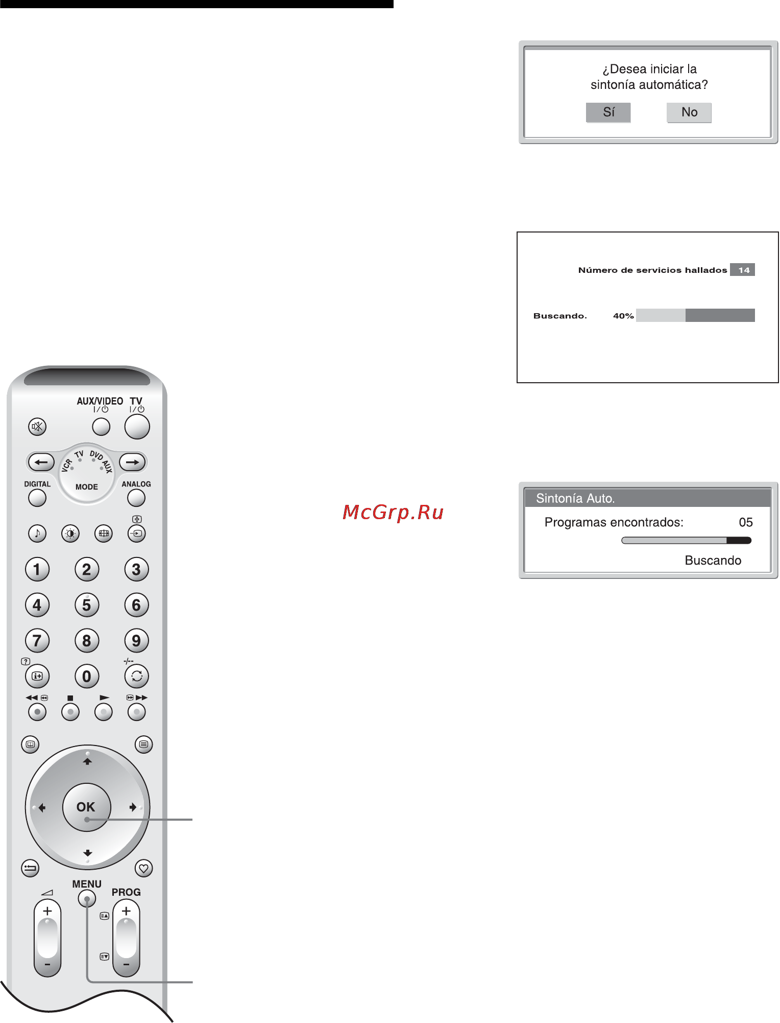 Sony KDE-W50A11E [156/194] Sintonización automática del televisor