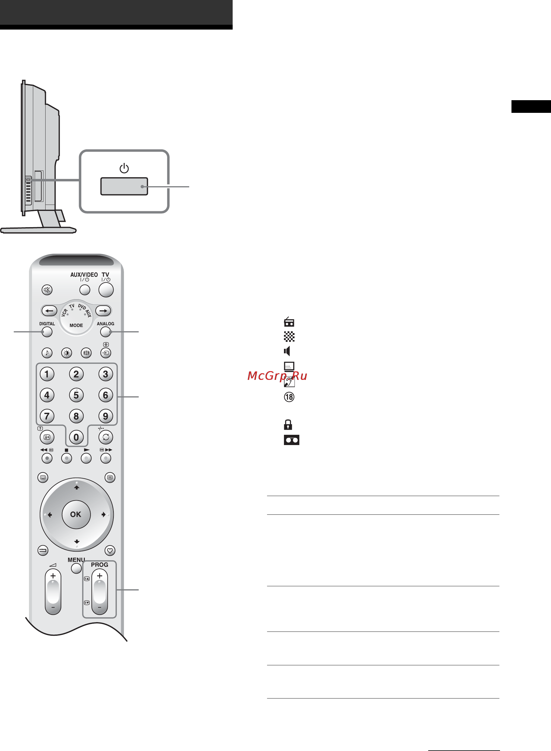 Sony KDE-W50A11E [61/194] Regarder la télévision