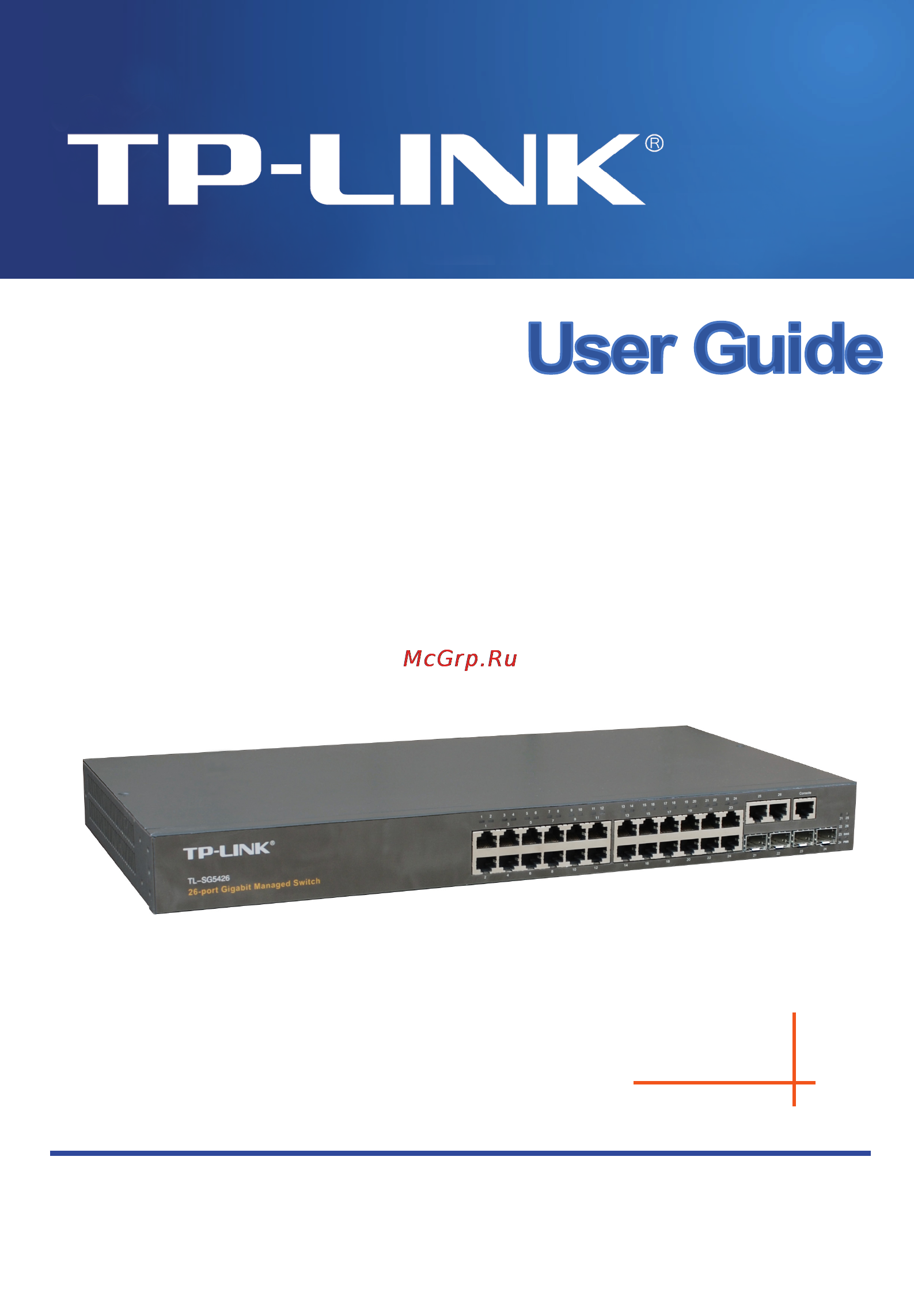 Tp-Link TL-SG5426 Инструкция по эксплуатации онлайн
