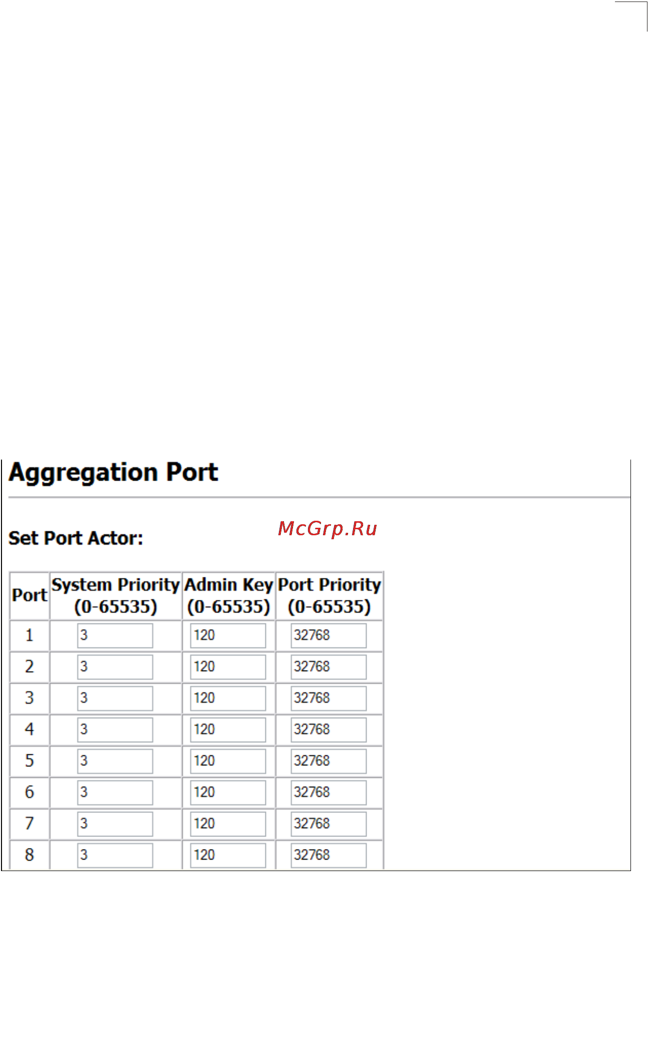 Tp-Link TL-SG5426 [128/499] Port configuration