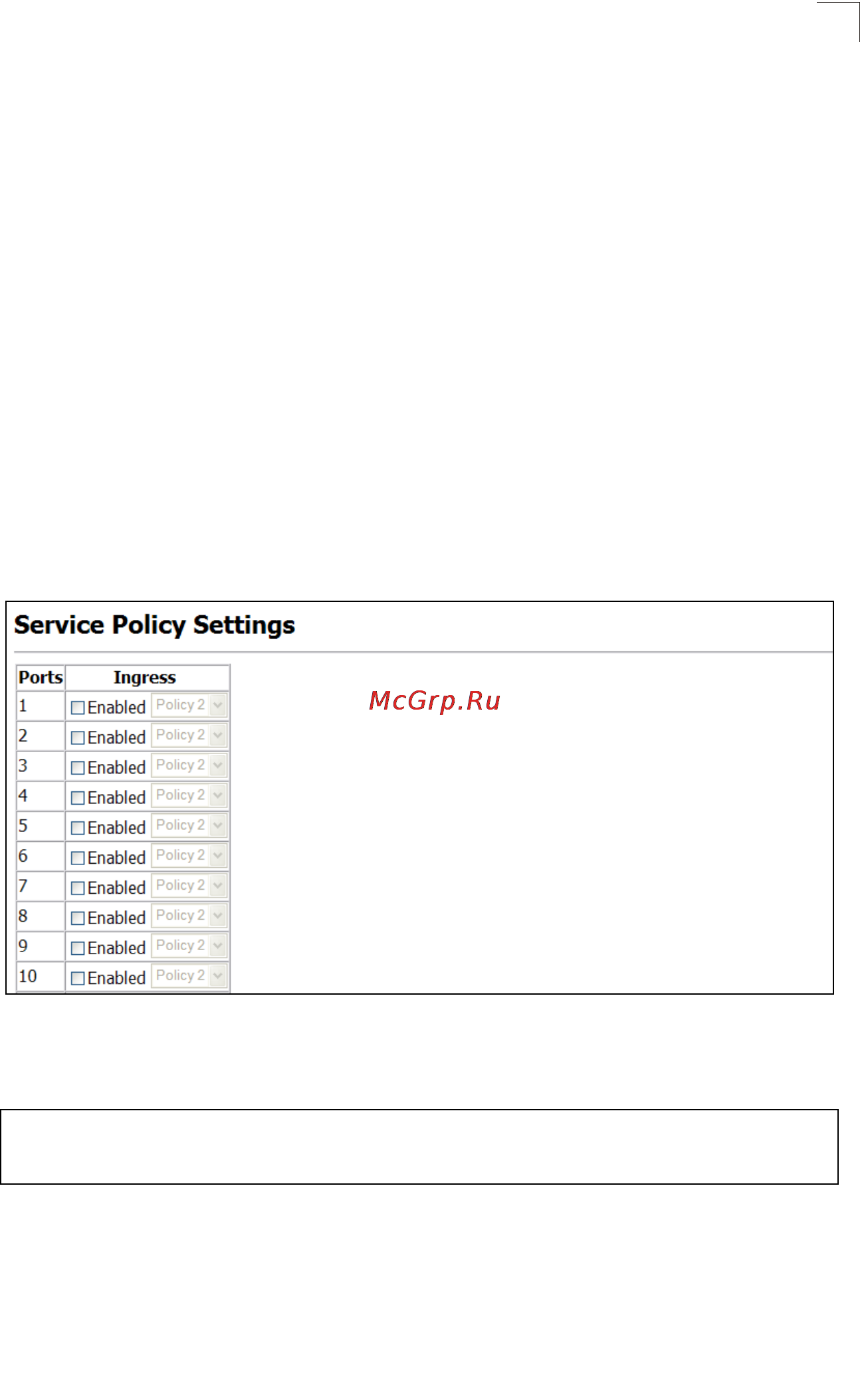 Tp-Link TL-SG5426 [204/499] Attaching a policy map to ingress queues