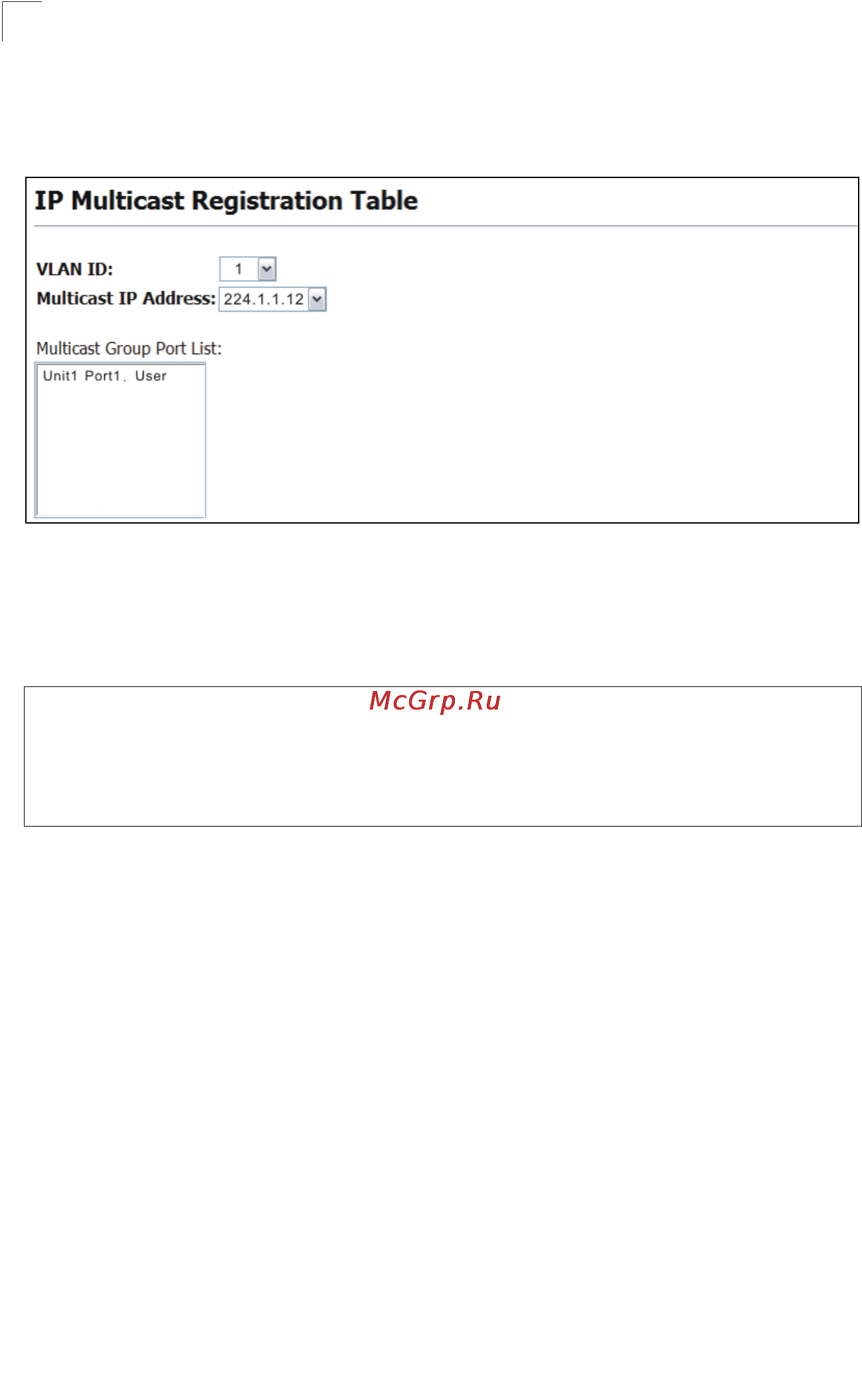Tp-Link TL-SG5426 [211/499] Assigning ports to multicast services