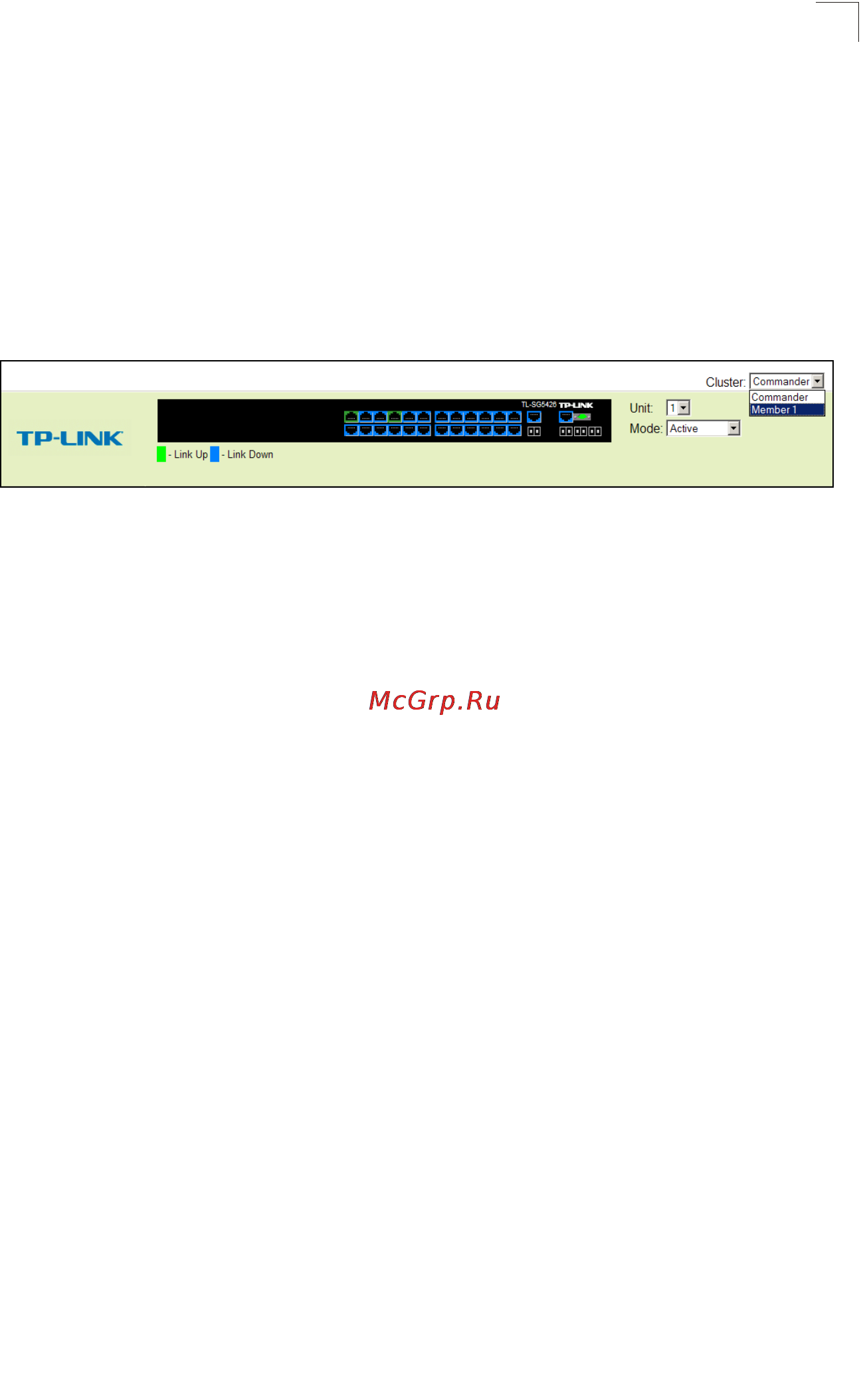 Tp-Link TL-SG5426 [238/499] Cluster configuration