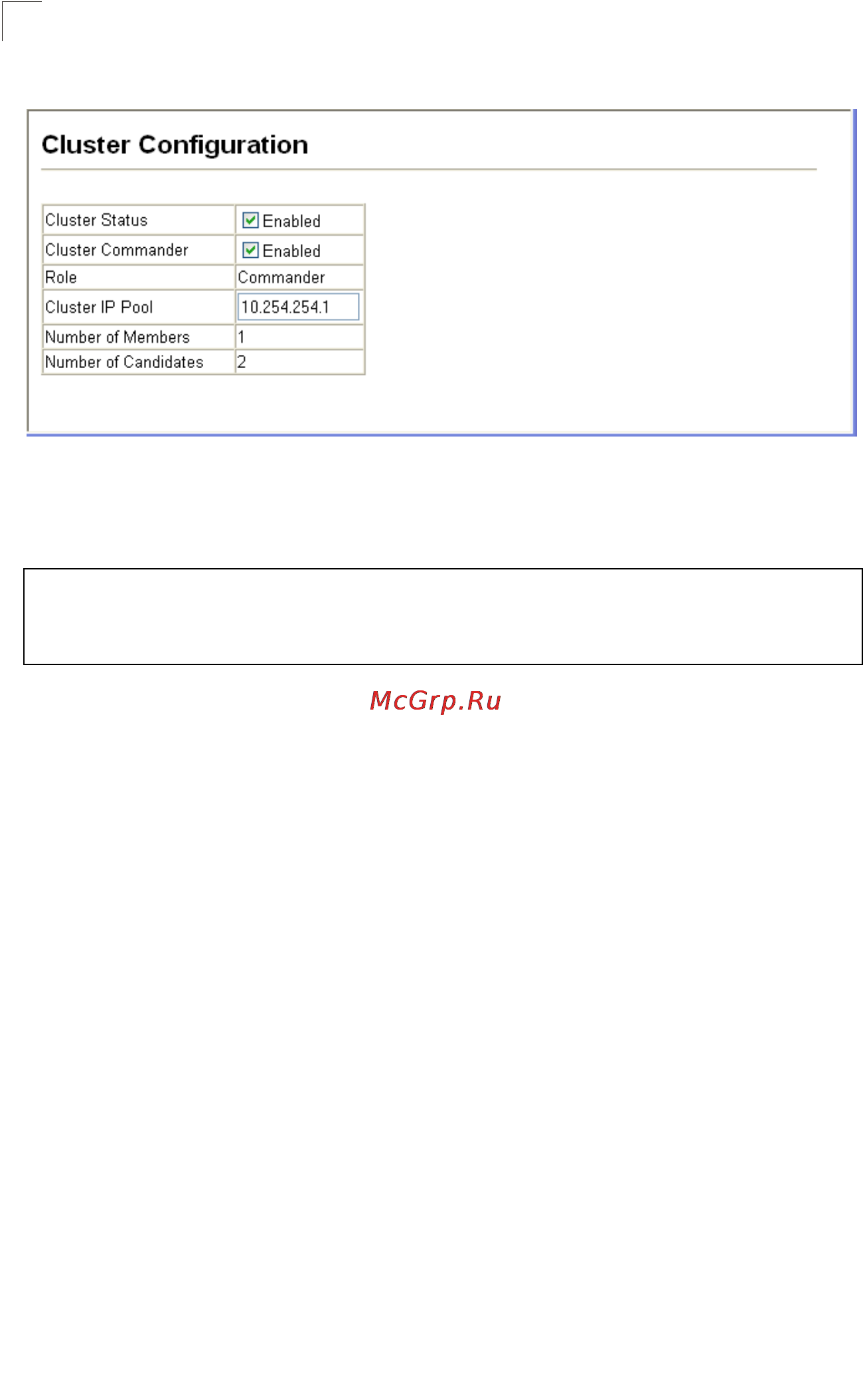 Tp-Link TL-SG5426 [239/499] Cluster member configuration