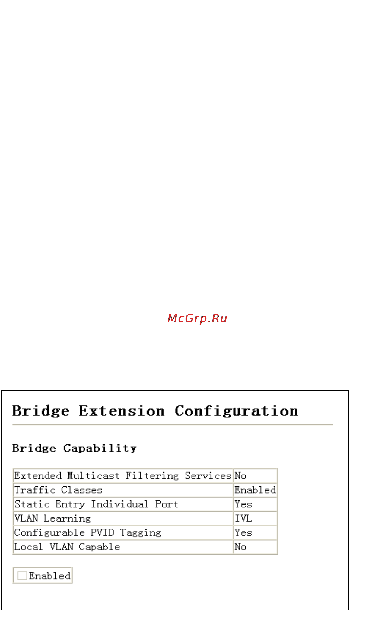 Tp-Link TL-SG5426 [56/499] Displaying bridge extension capabilities