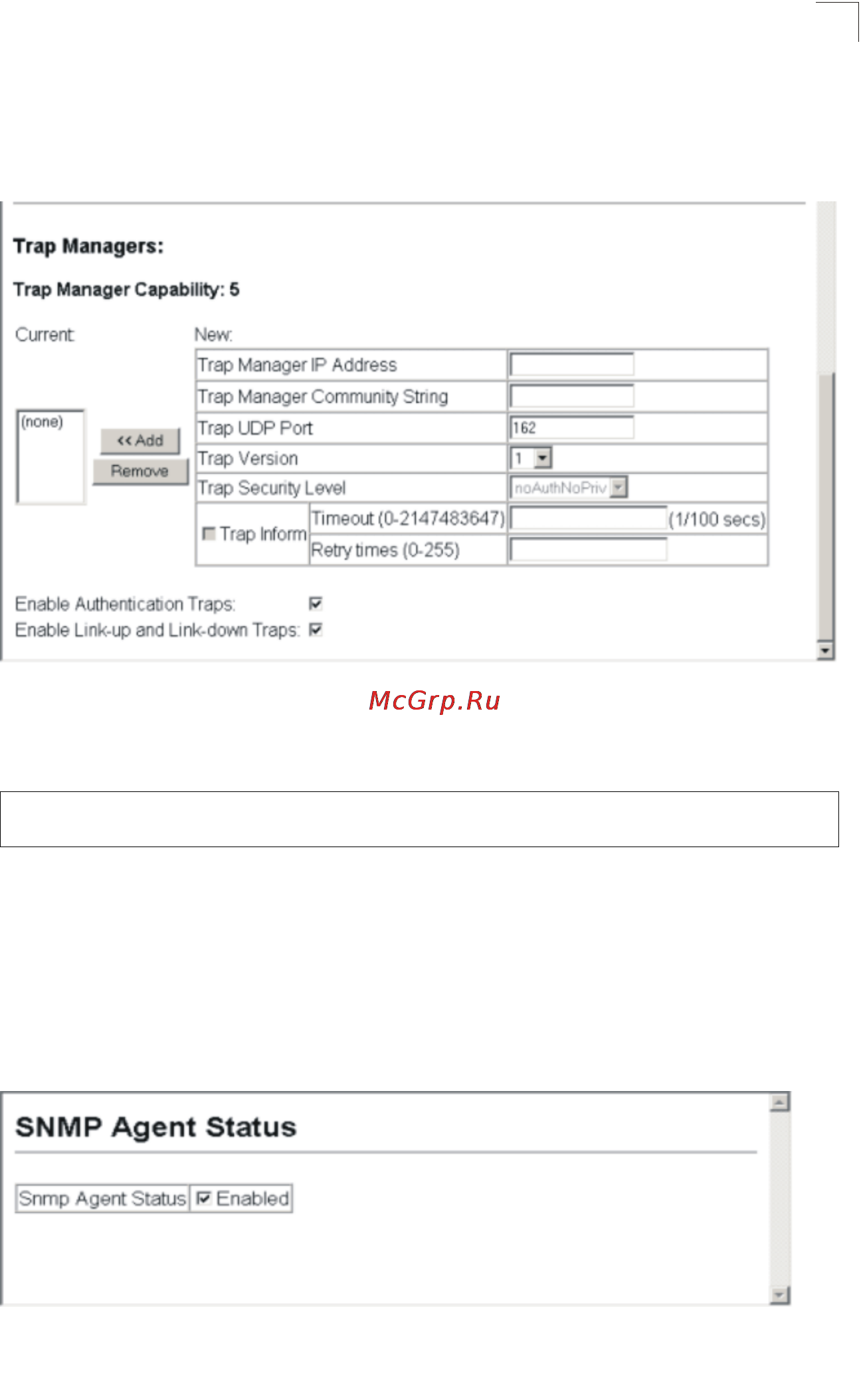 Tp-Link TL-SG5426 [78/499] Enabling snmp agent status