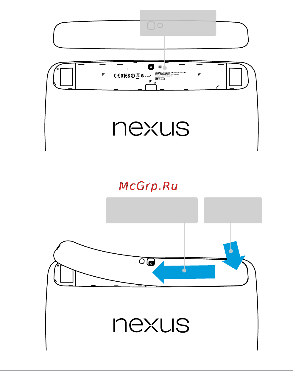 Samsung Nexus 10 P8110 16Gb [95/98] To reattach the panel slide the left side into position and then snap down the edges toward the right