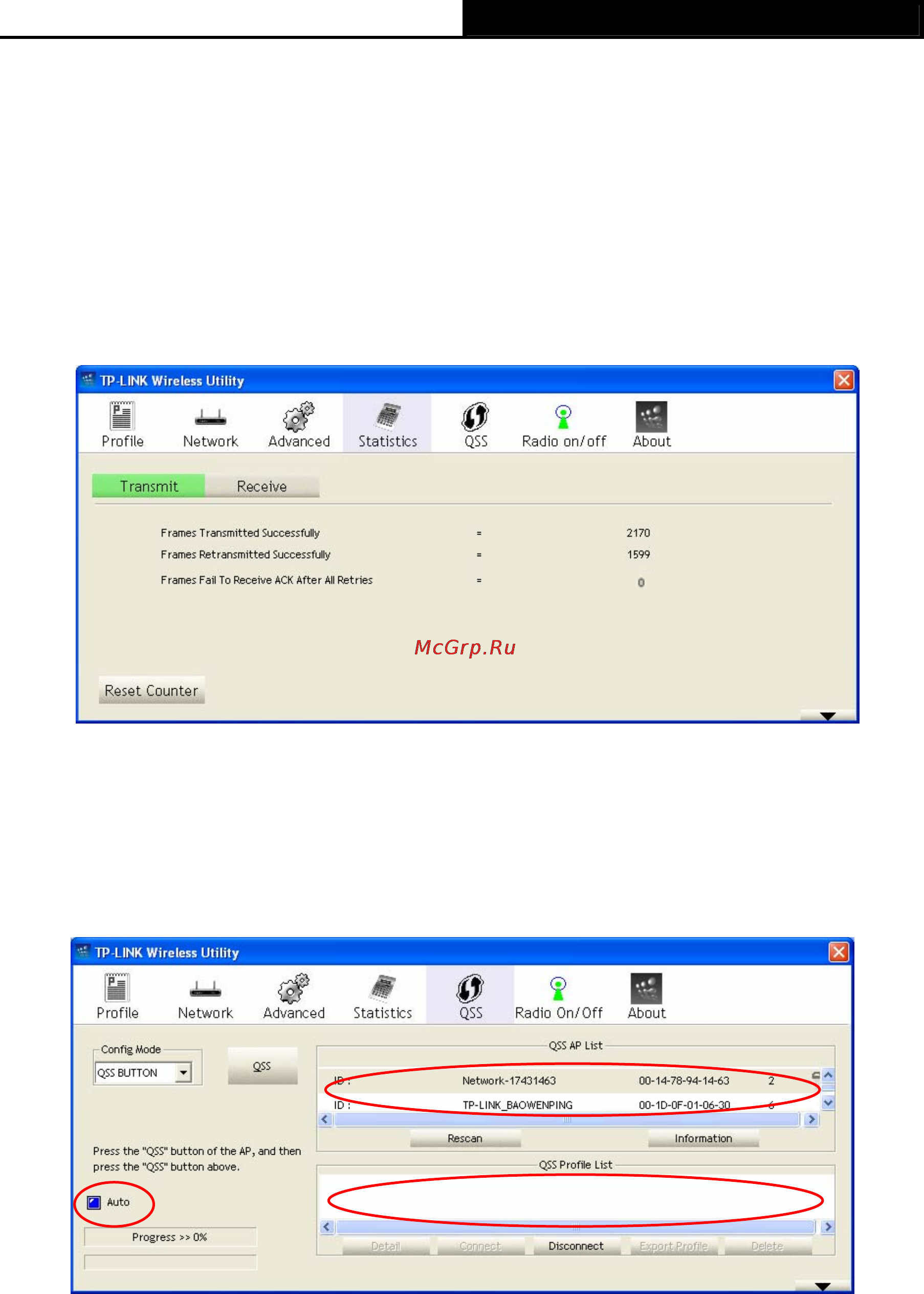 Tp-Link TL-WN321G [20/41] Statistics
