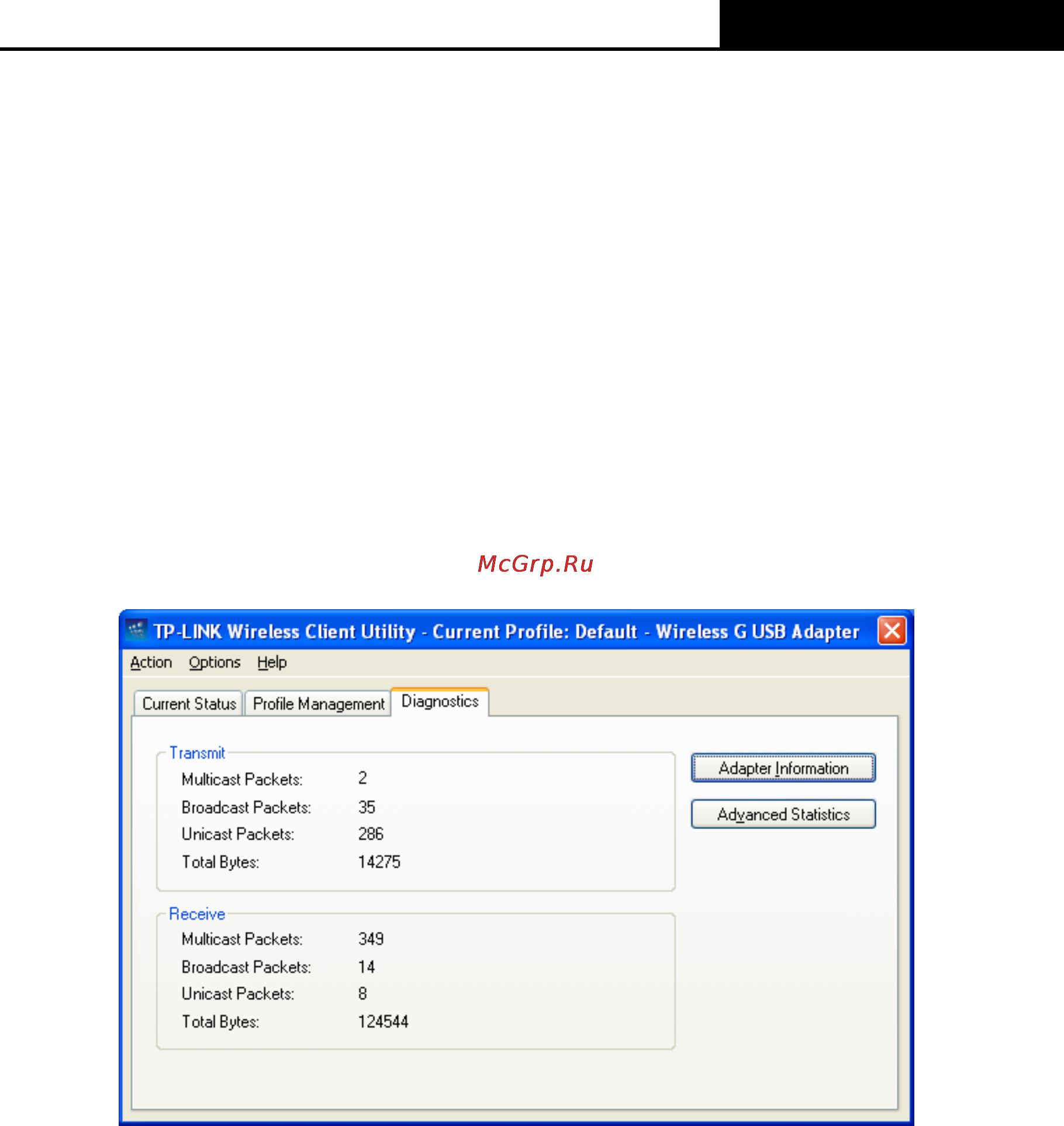 Tp-Link TL-WN322G [31/39] Diagnostics