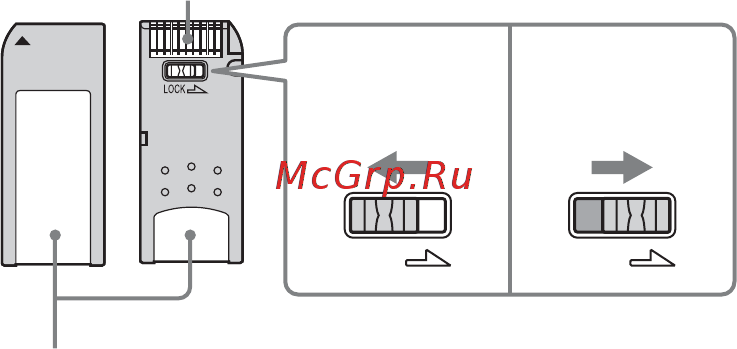 Sony VRD-MC6 [82/97] Примечания относительно использования карт памяти memory stick