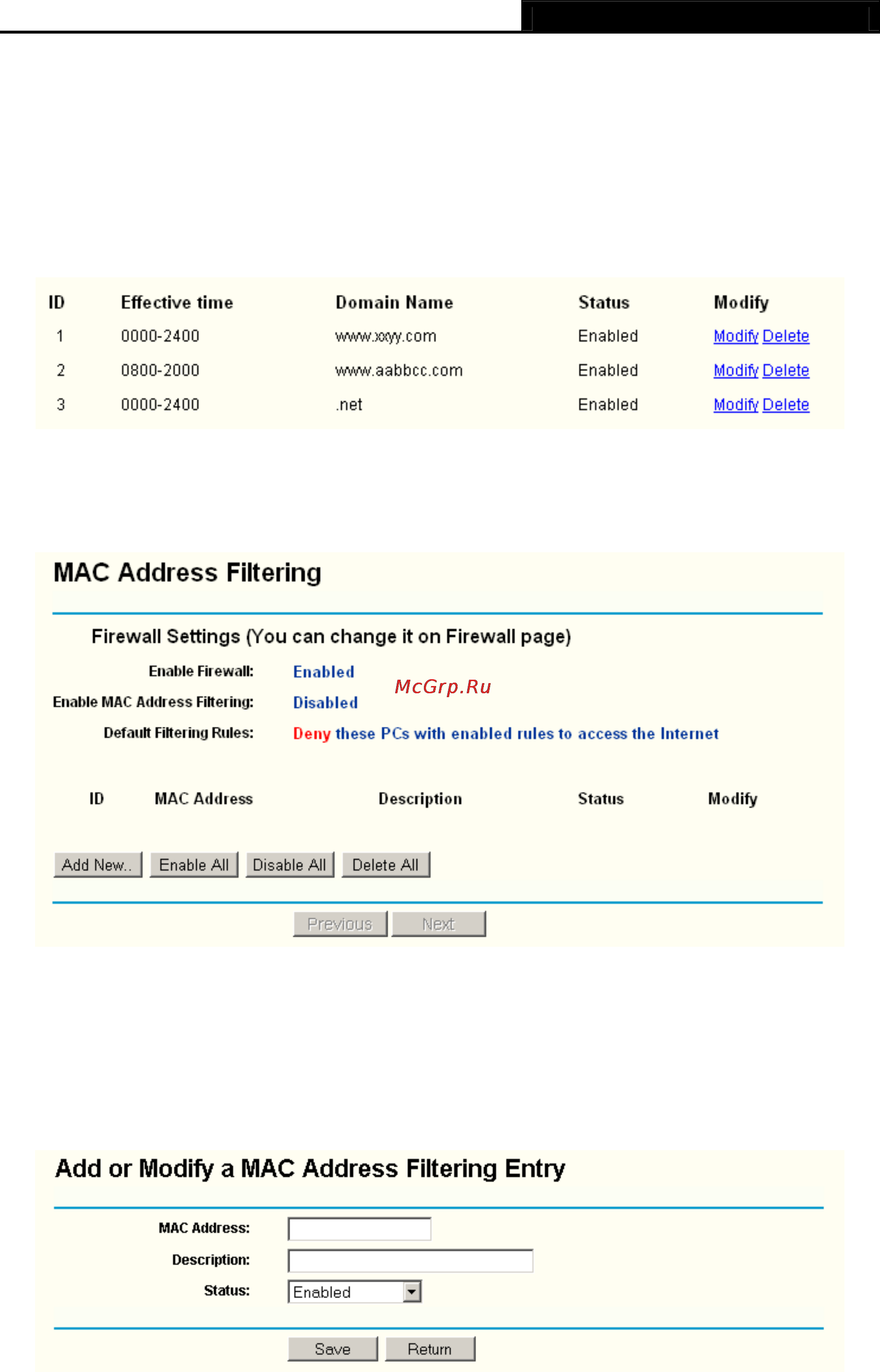 Tp-Link TL-WR300KIT [51/72] Mac filtering
