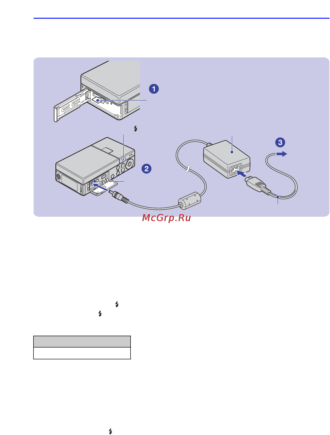 Sony NSC-GC3 [8/44] Зарядка встроенной батареи