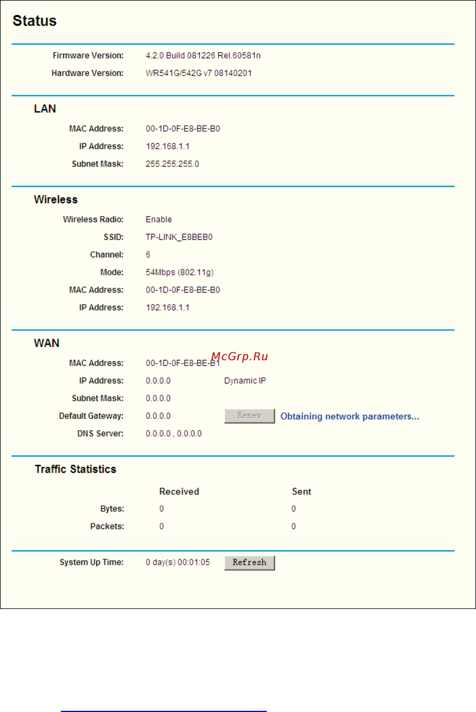Tp-Link TL-WR541G [22/91] Quick setup