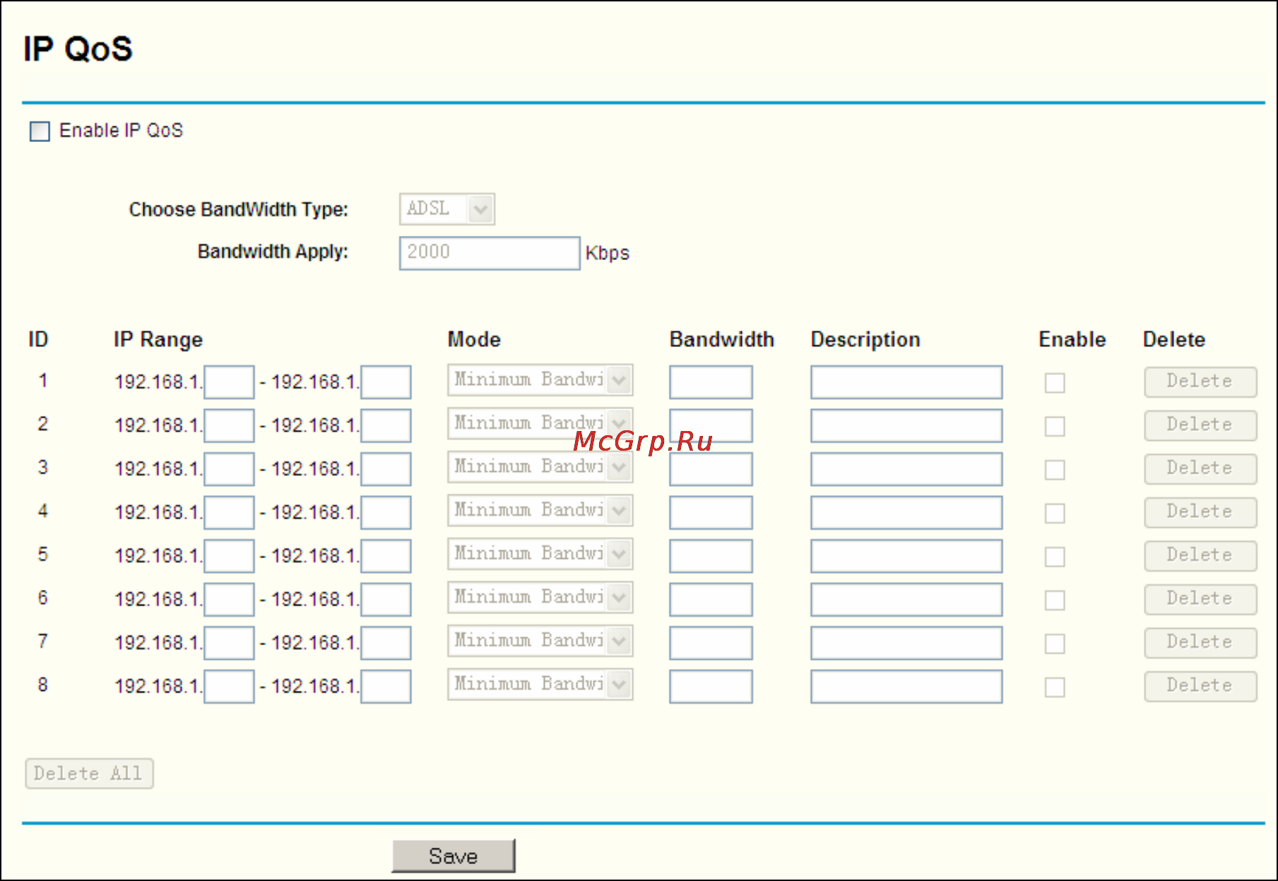 Tp-Link TL-WR541G [64/91] Ip qos