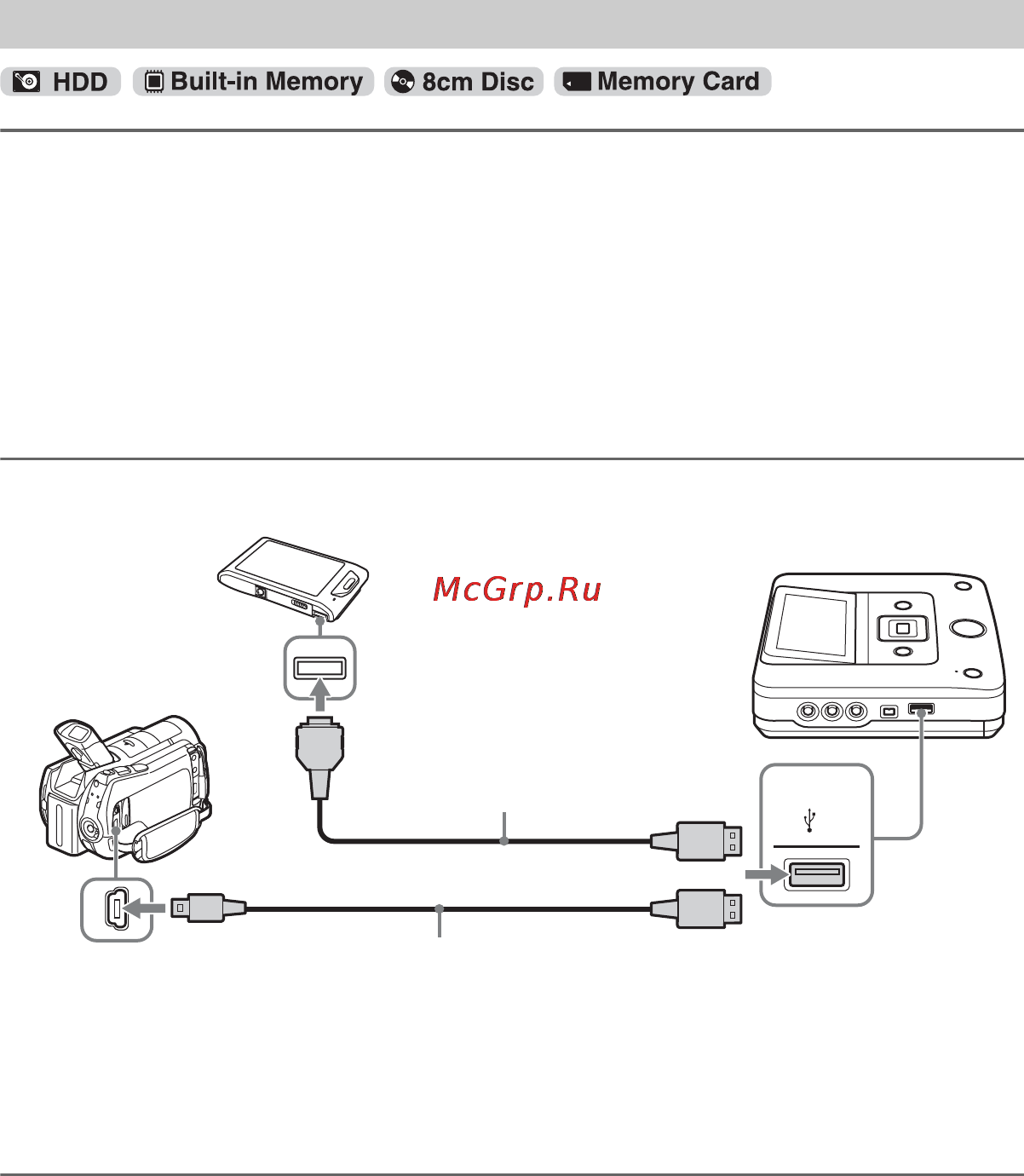 Sony VRD-MC6 [30/98] Подсоединение кабелей для записи