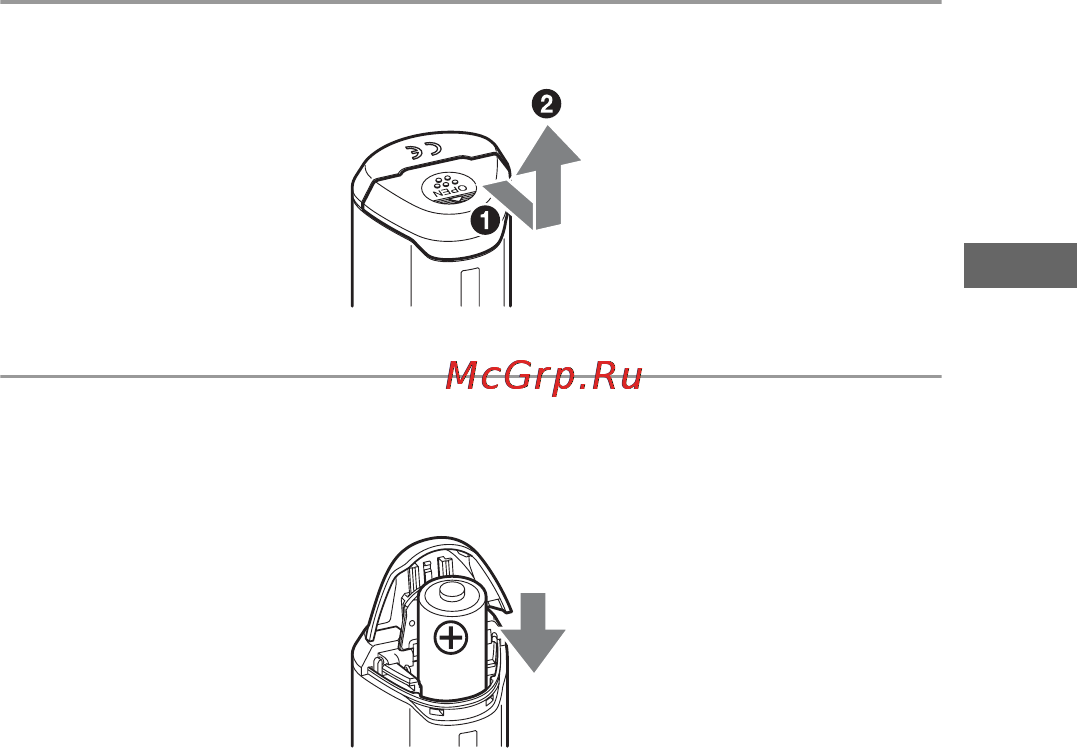 Sony GPS-CS1KASP [107/183] Установка батарейки