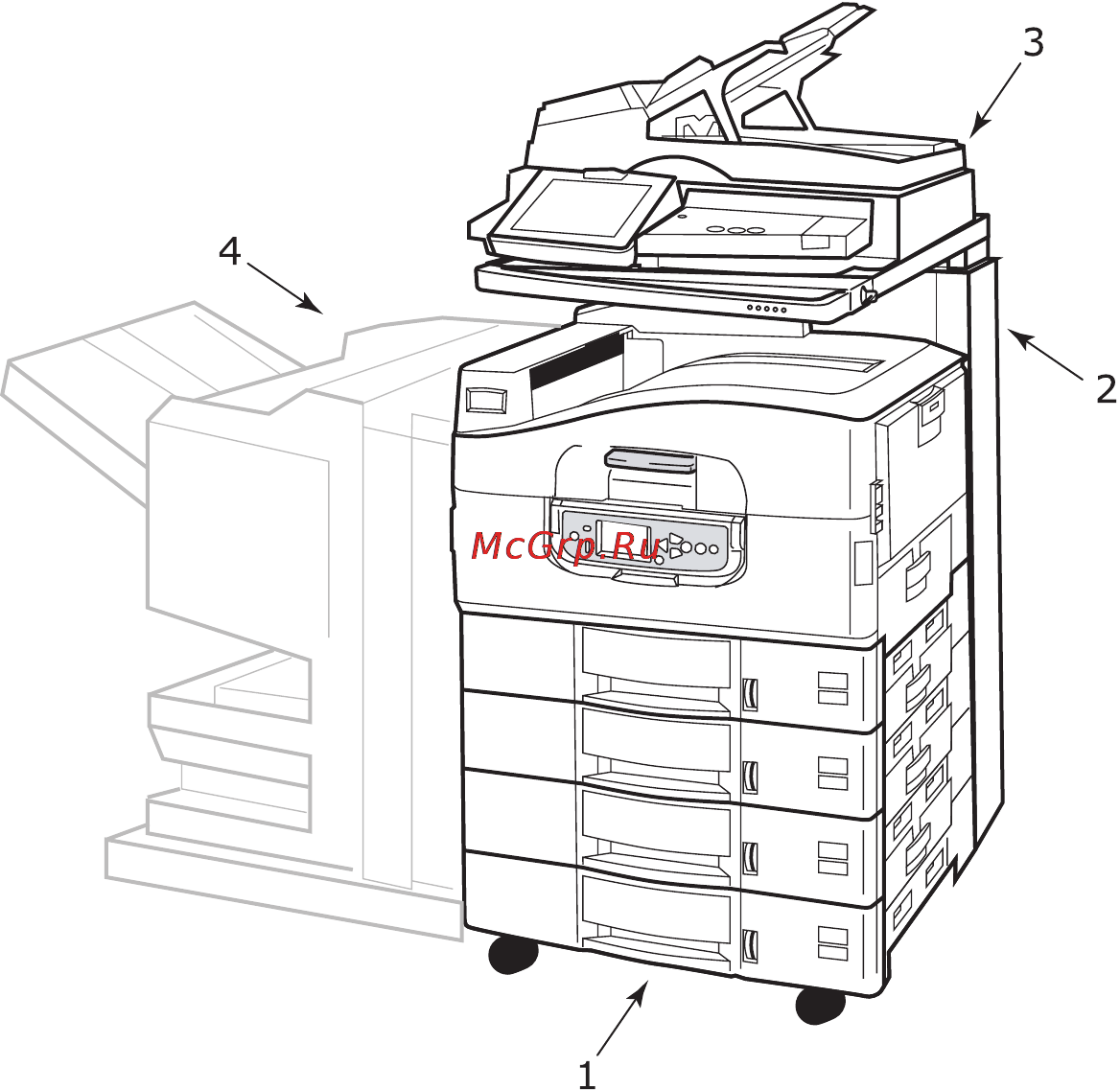 OKI C9800 MFP [19/204] Компоненты устройства