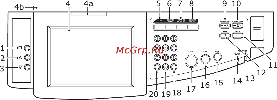 OKI C9800 MFP [49/204] Позволяет выбирать функции копирования и сканирования