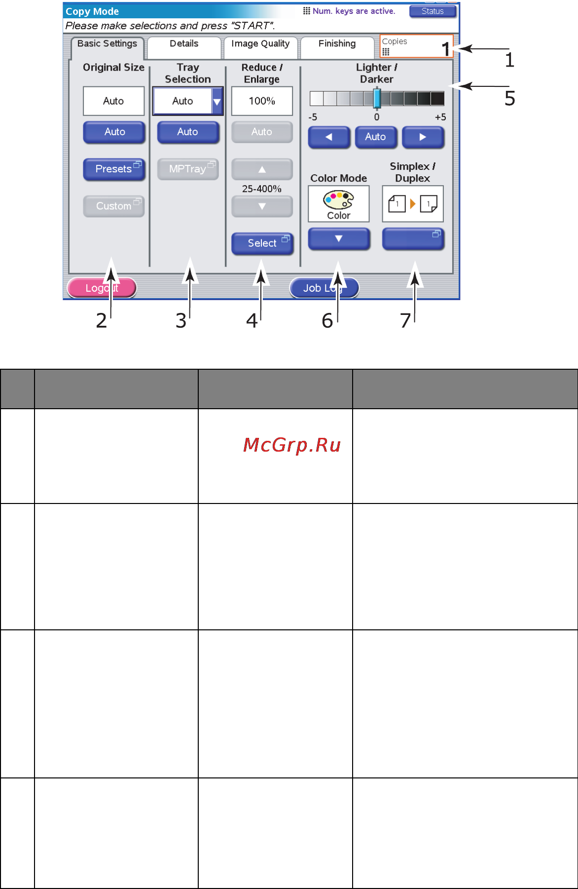 OKI C9800 MFP [67/204] Вкладка basic settings основные настройки