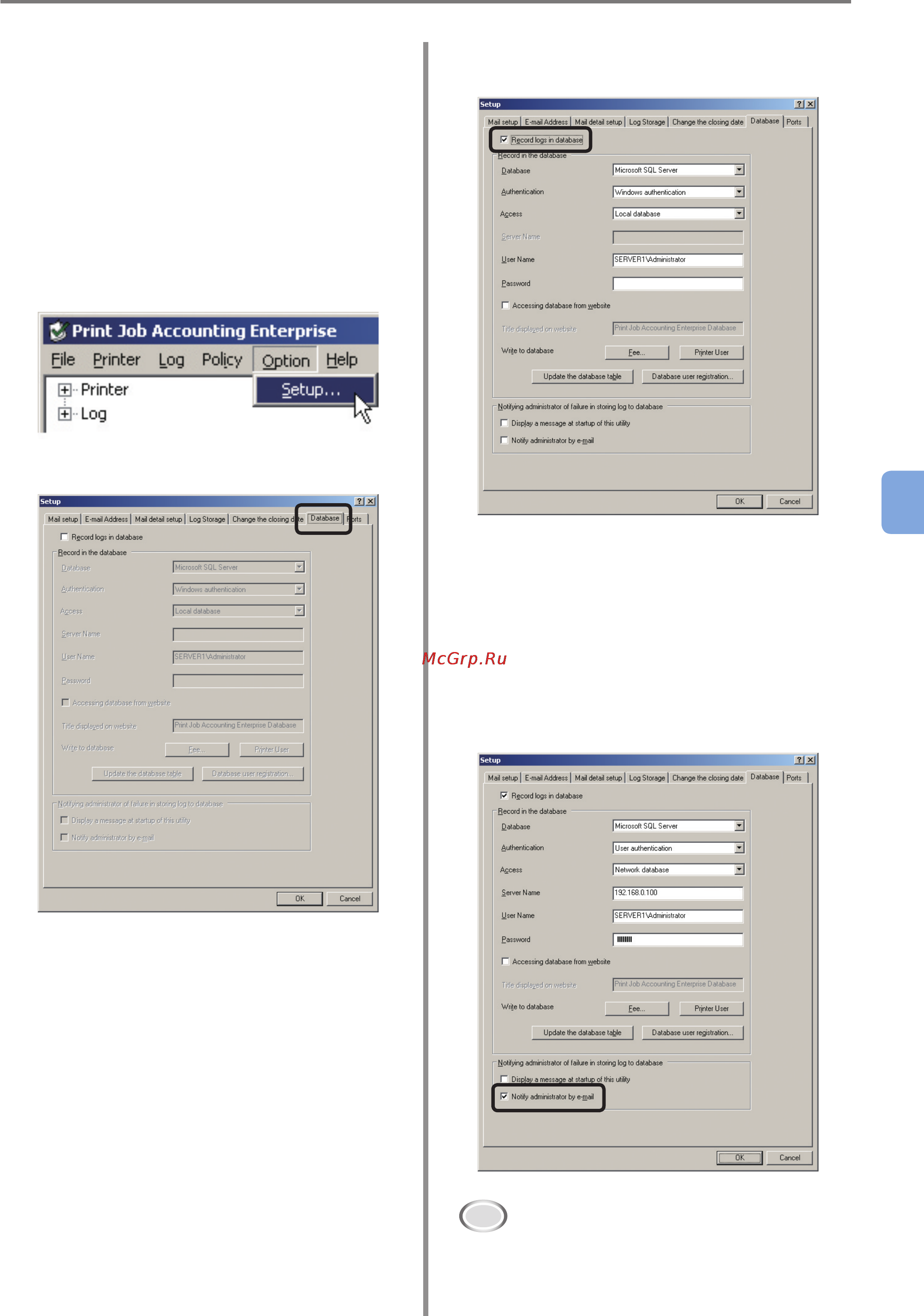 OKI C9800GA MFP [161/239] Sending an error notification mail to the administrator