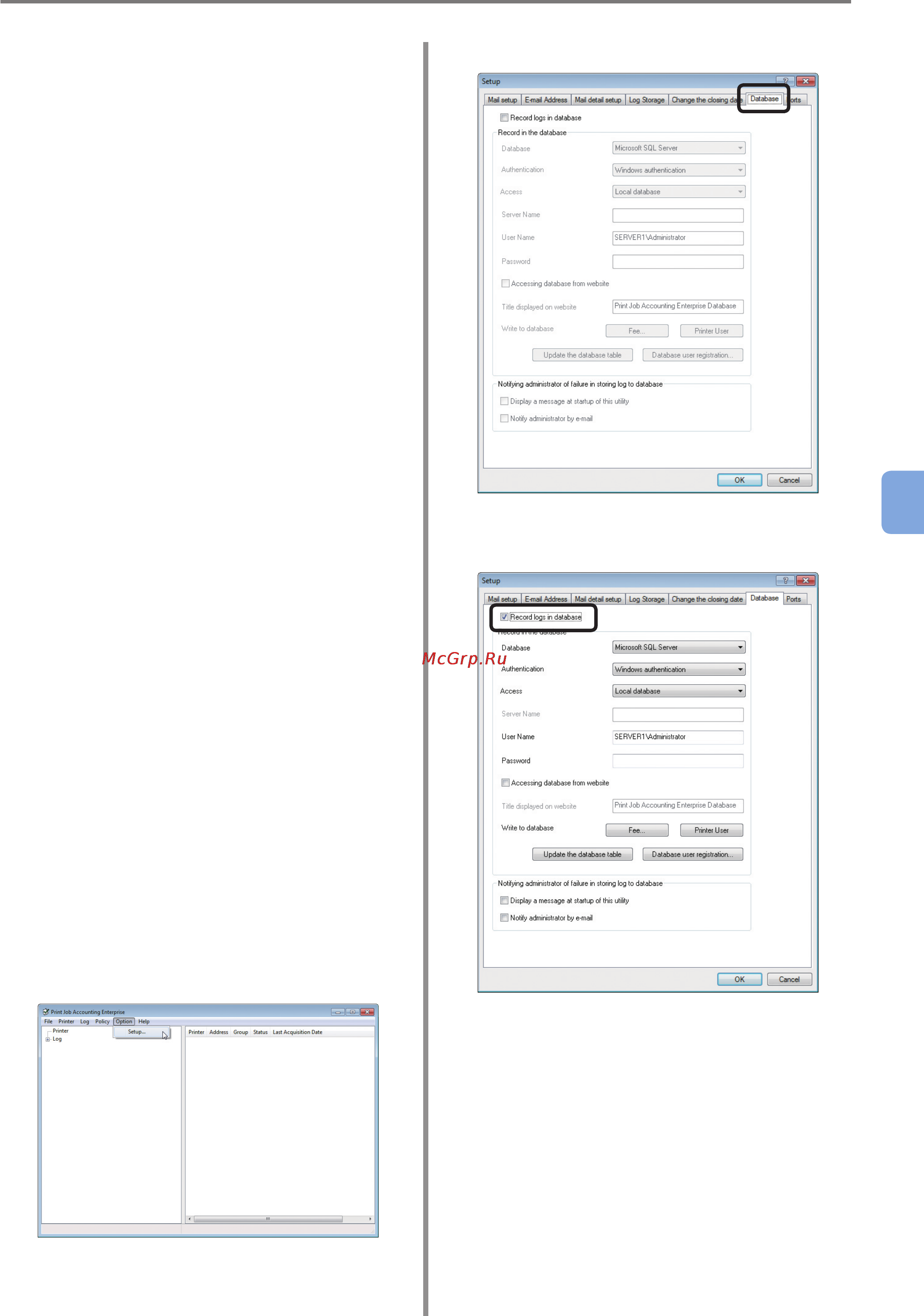 OKI C9800GA MFP [163/239] Checking the version of microsoft sql server or microsoft sql server express